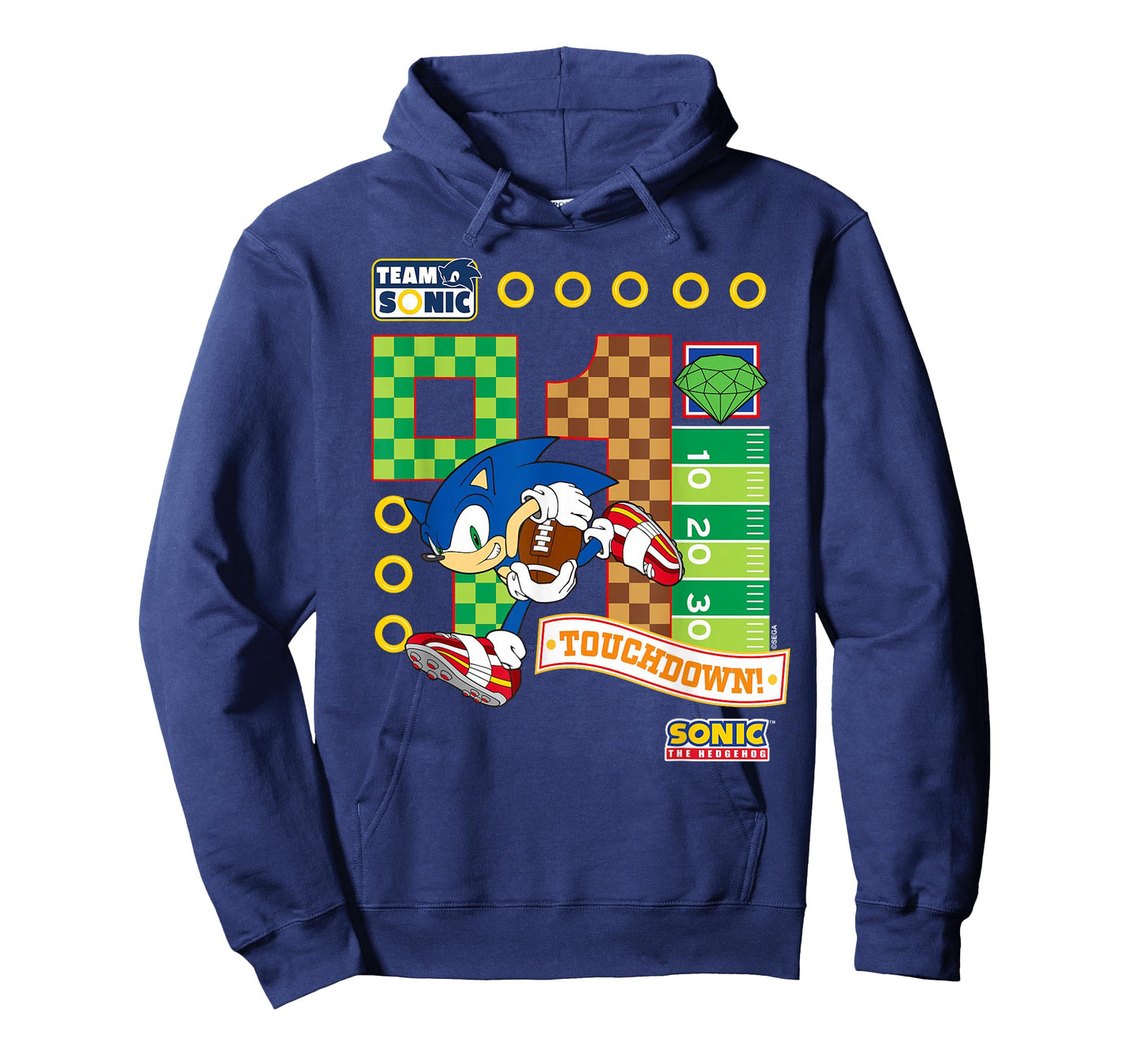 Sonic The Hedgehog - Team Sonic Touchdown T-Shirt