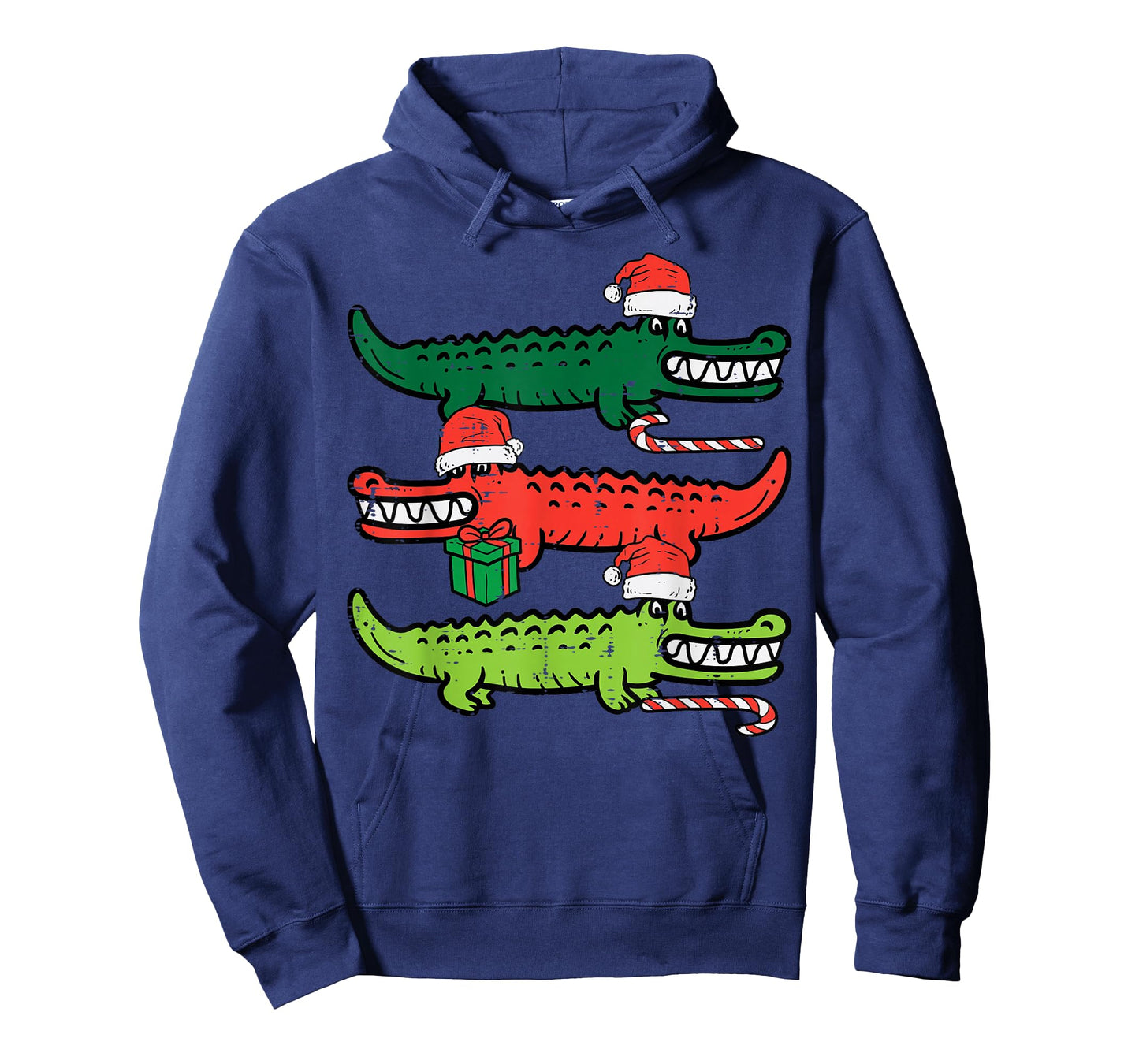 3 Christmas Crocodiles Santa Xmas Alligator Men Women Kids T-Shirt