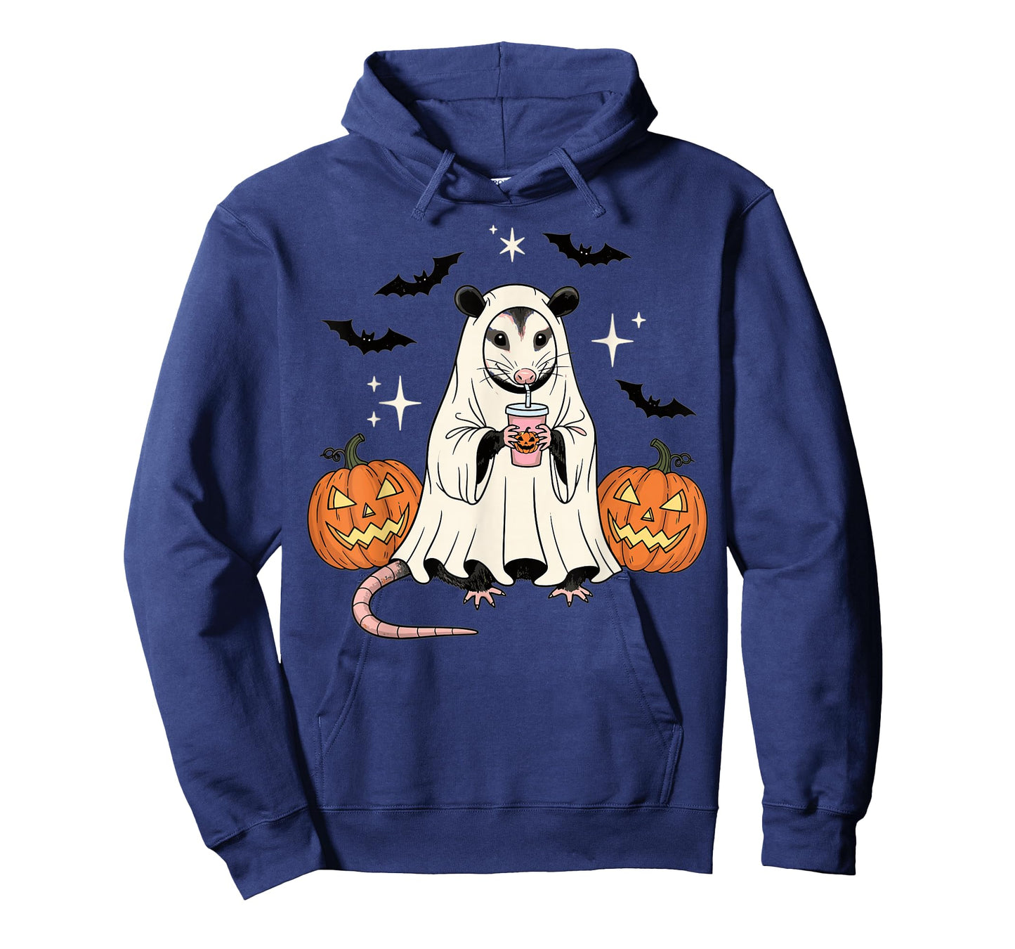 Spooky Possum Ghost Pumpkin Halloween Funny Cute T-Shirt