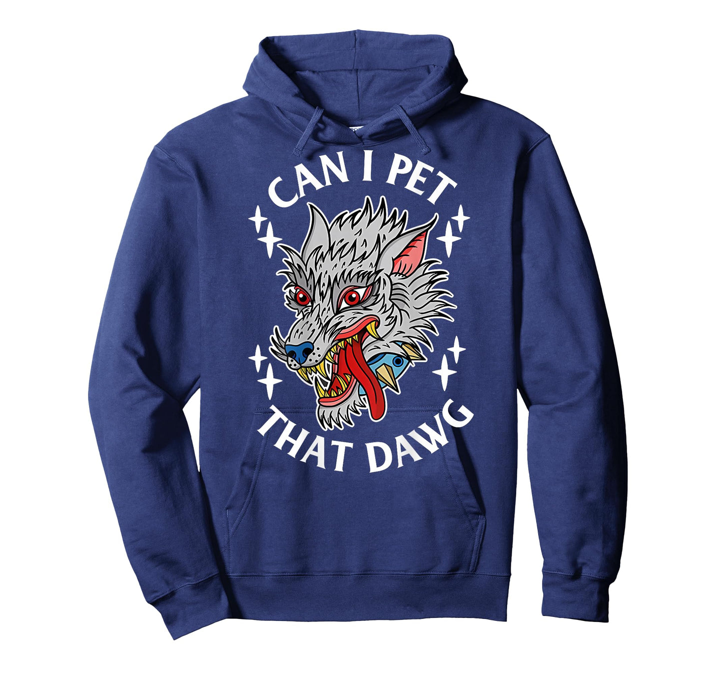 Can I Pet That Dawg Can I Pet That Dog Wolf Tattoo Art Back T-Shirt