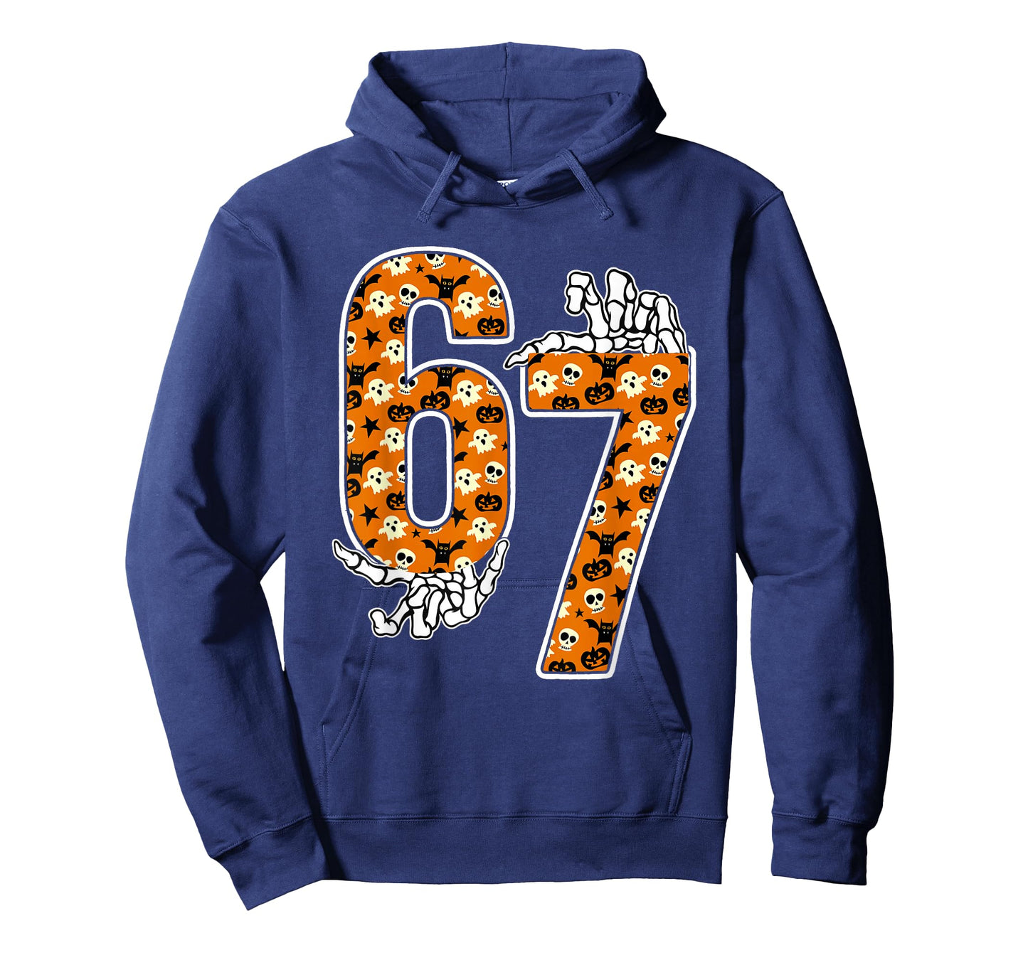 67 Halloween Meme 6 7 Numbers Six Seven Funny Kids Skeleton T-Shirt