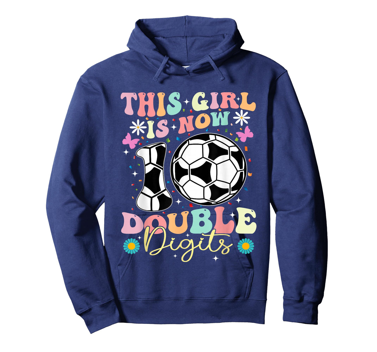 This Girl Now 10 Double Digits Soccer 10 Years Old Birthday T-Shirt