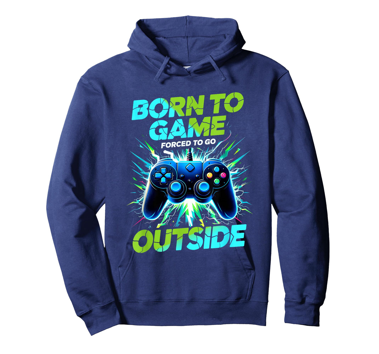 Born to Game Forced to Go Outside Gaming Video Gamer T-Shirt