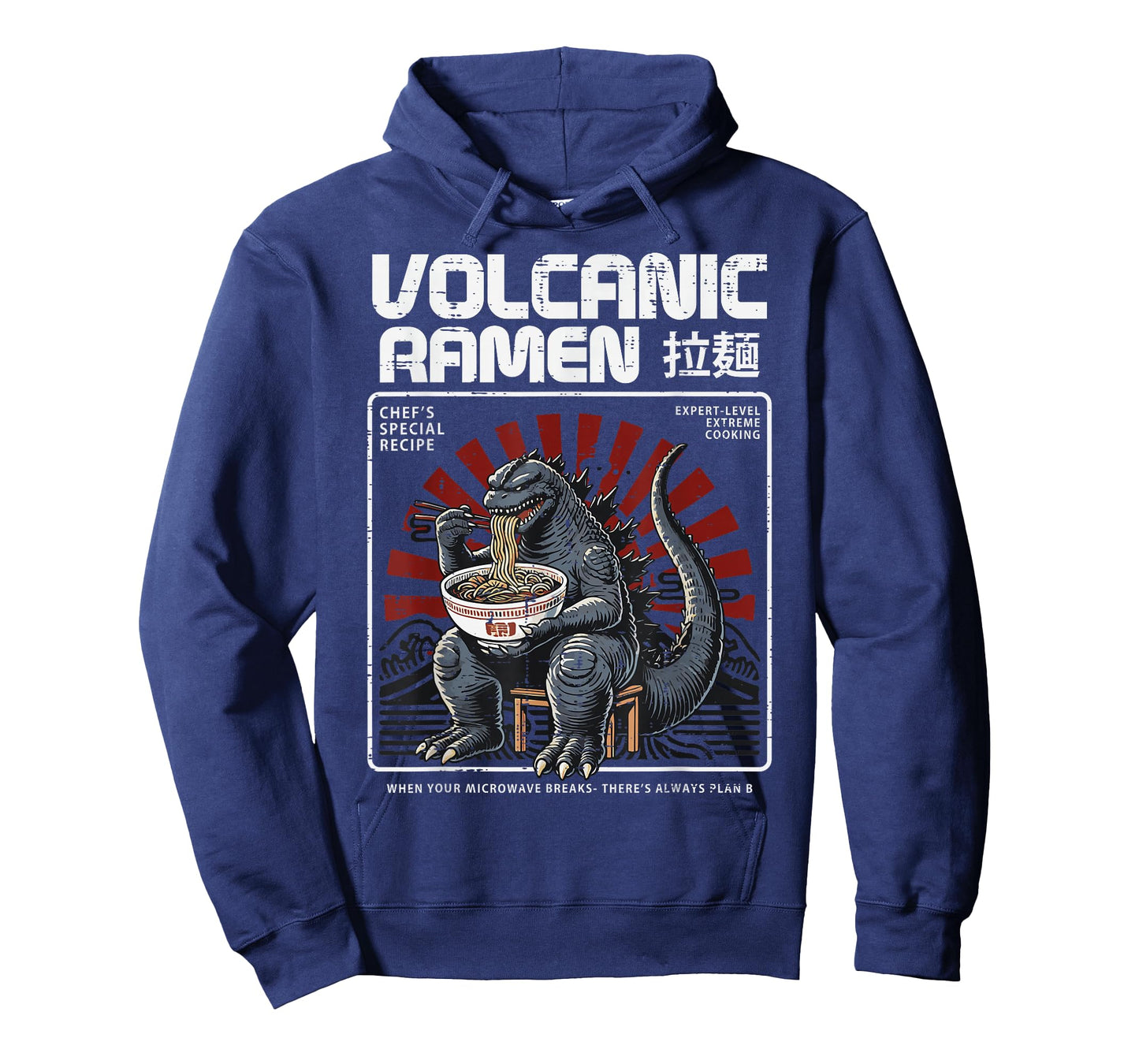 Japanese Volcanic Ramen Monster Kaiju Art Men Women Kids T-Shirt