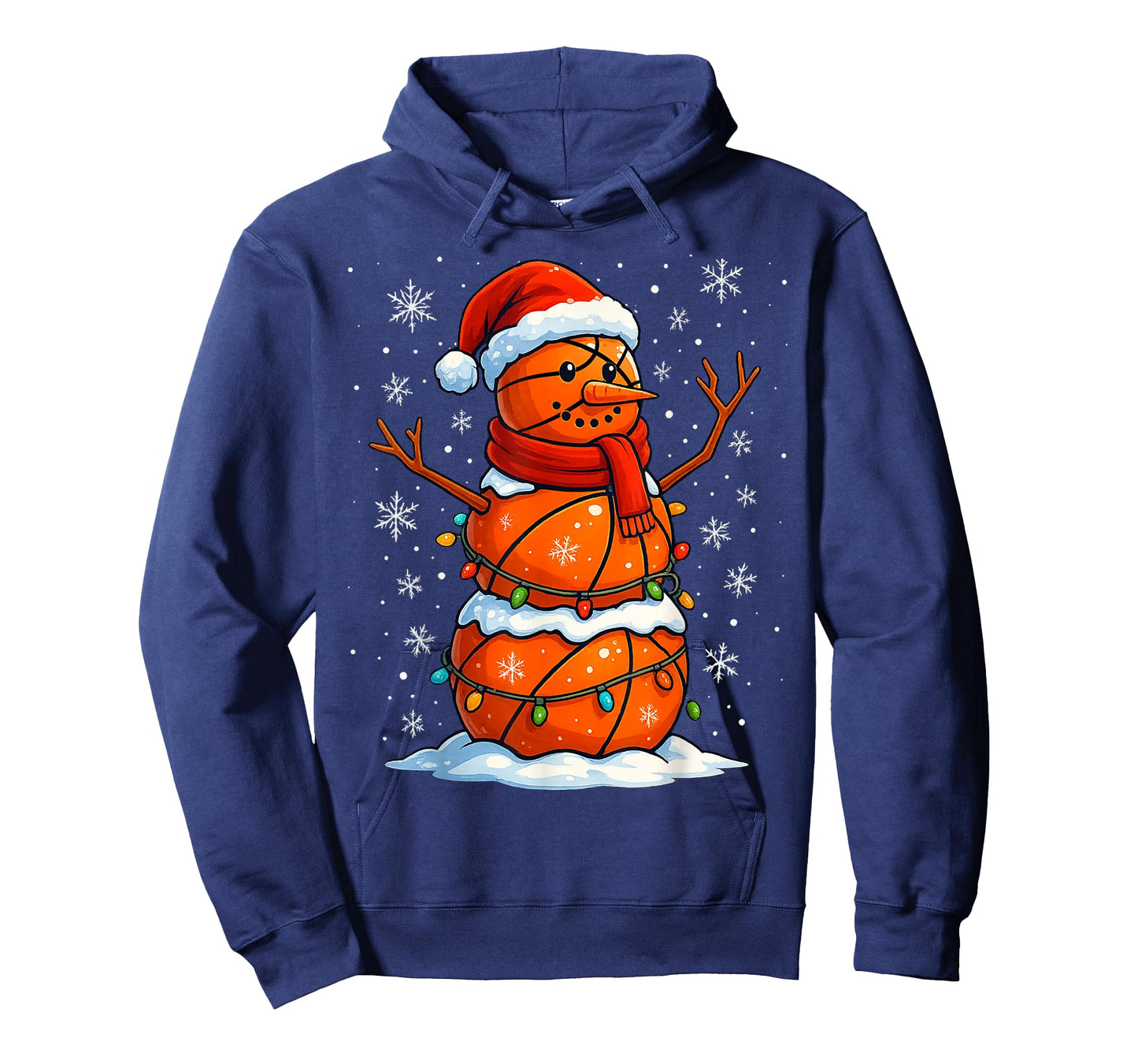 Christmas Basketball Snowman Holiday Sports Xmas Pajamas T-Shirt