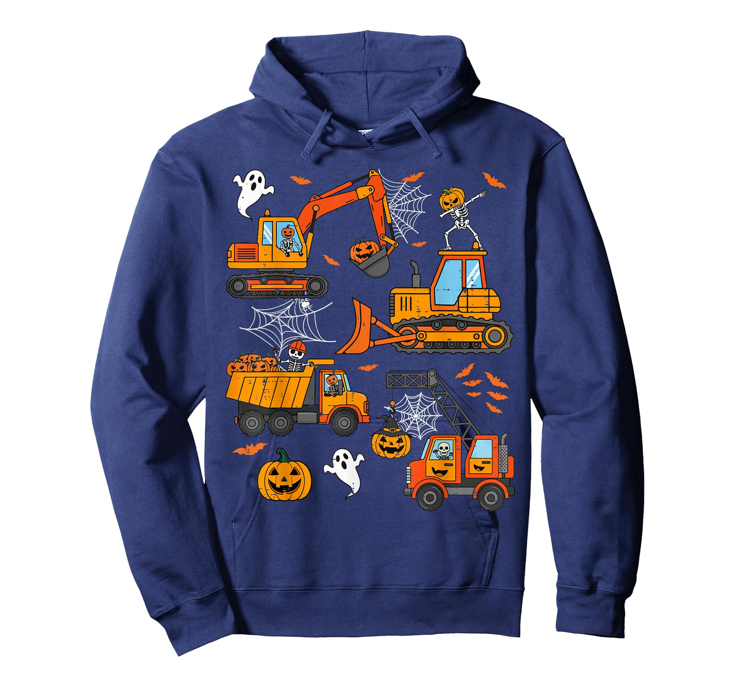 Spooky Construction Trucks Toddler Boys Halloween Costume T-Shirt