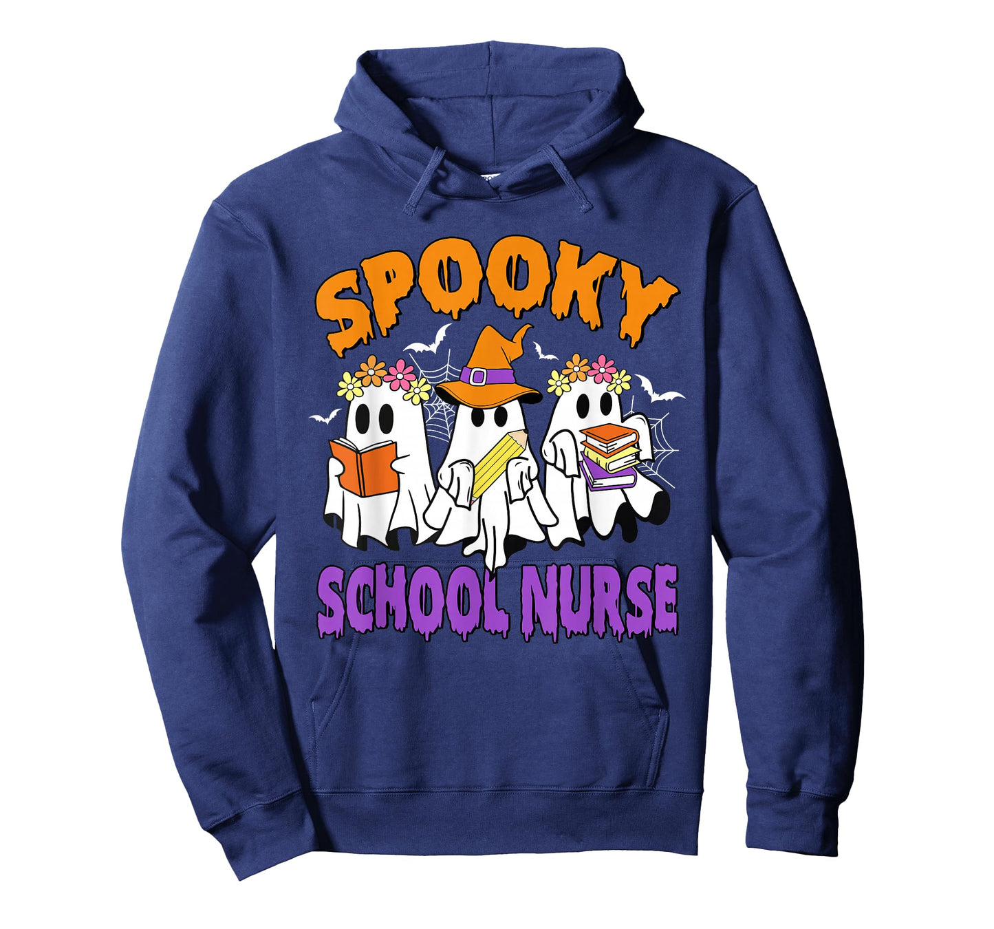 Spooky School Nurse Funny Ghost Halloween T-Shirt