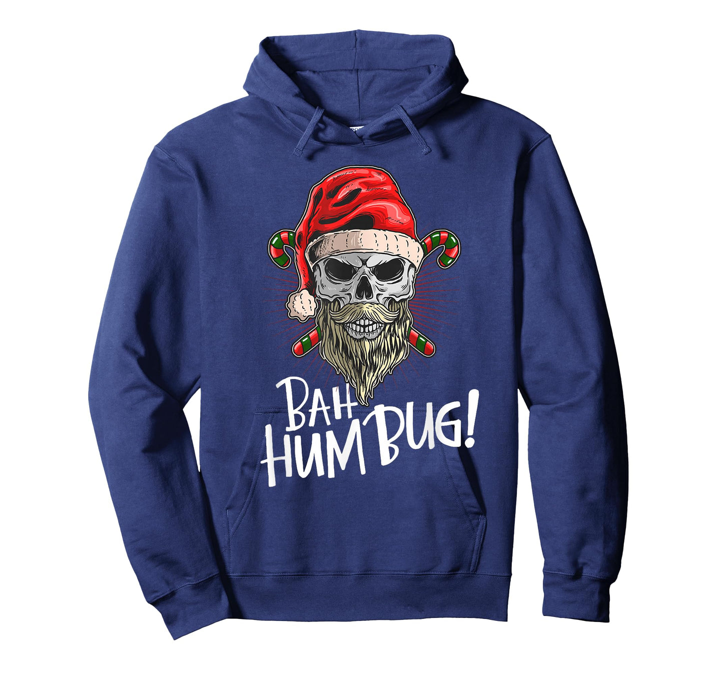 Bah Humbug Skull Hat Santa's Favorite Candy Christmas Pajama T-Shirt