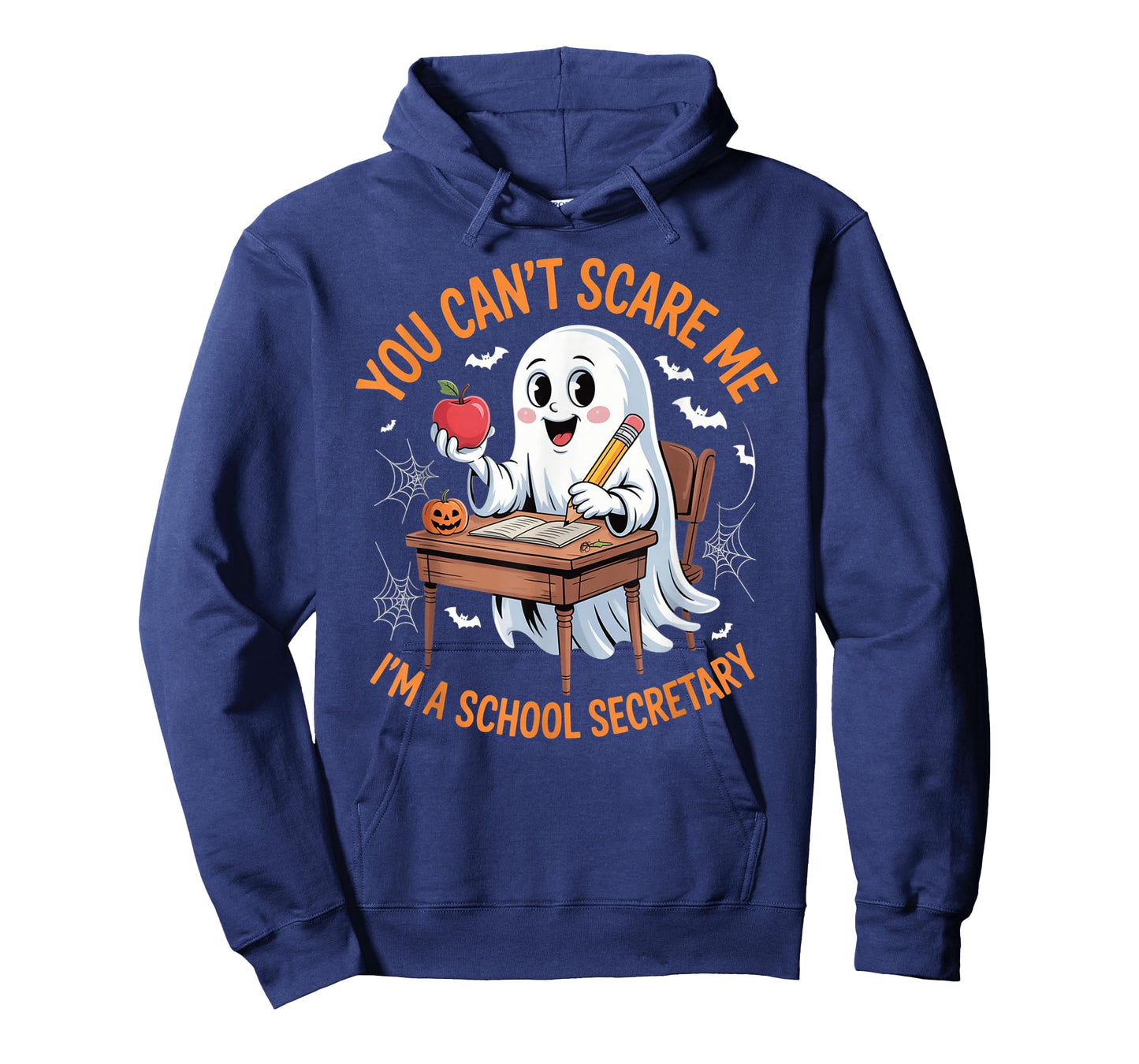 You Can’t Scare Me I’m A School Secretary Halloween Ghost T-Shirt