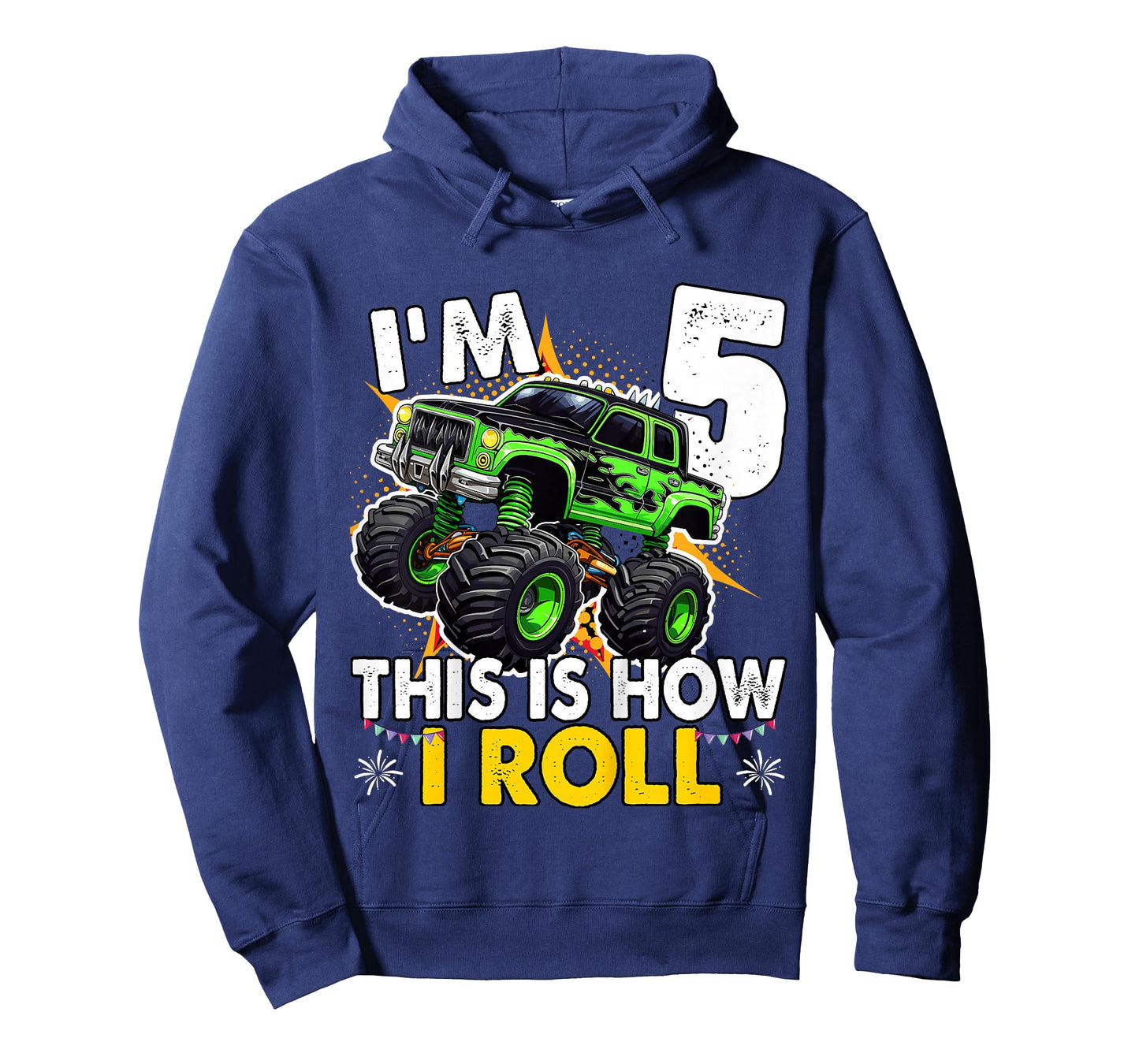 5 Year Old Monster Truck 5th Birthday boy T-Shirt
