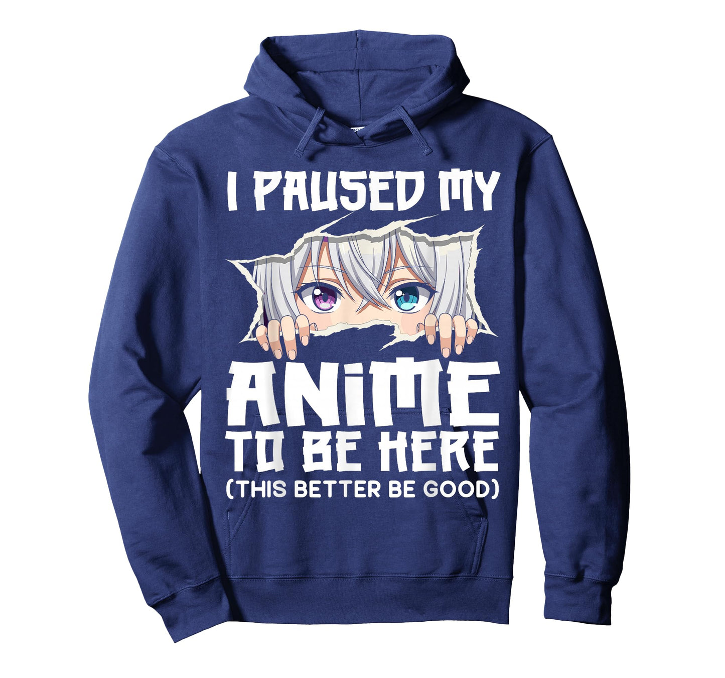 I Paused My Anime to Be Here Funny Otaku Manga Girl Peeking T-Shirt