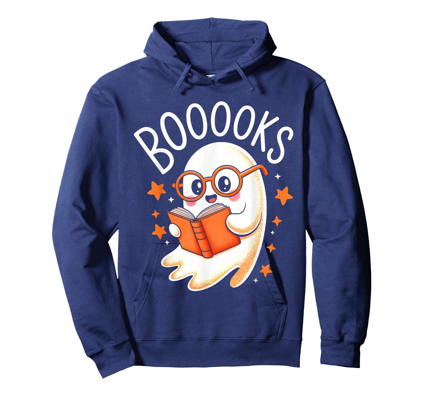 Cute Ghost Reading Book Lovers Librarian Teacher Halloween T-Shirt