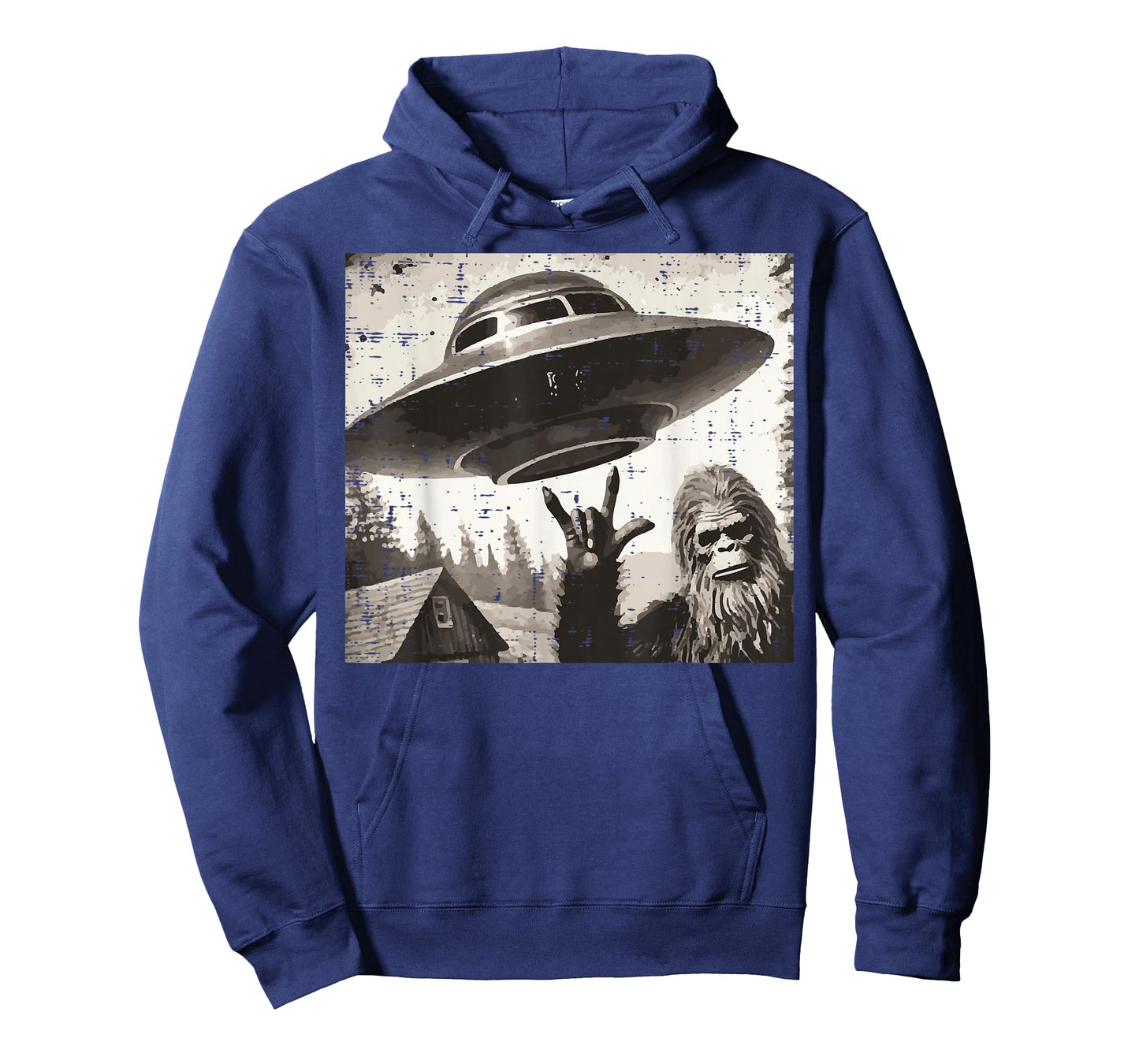 Bigfoot Alien Ufo Selfie Sasquatch Rocker Men Boys Kids T-Shirt
