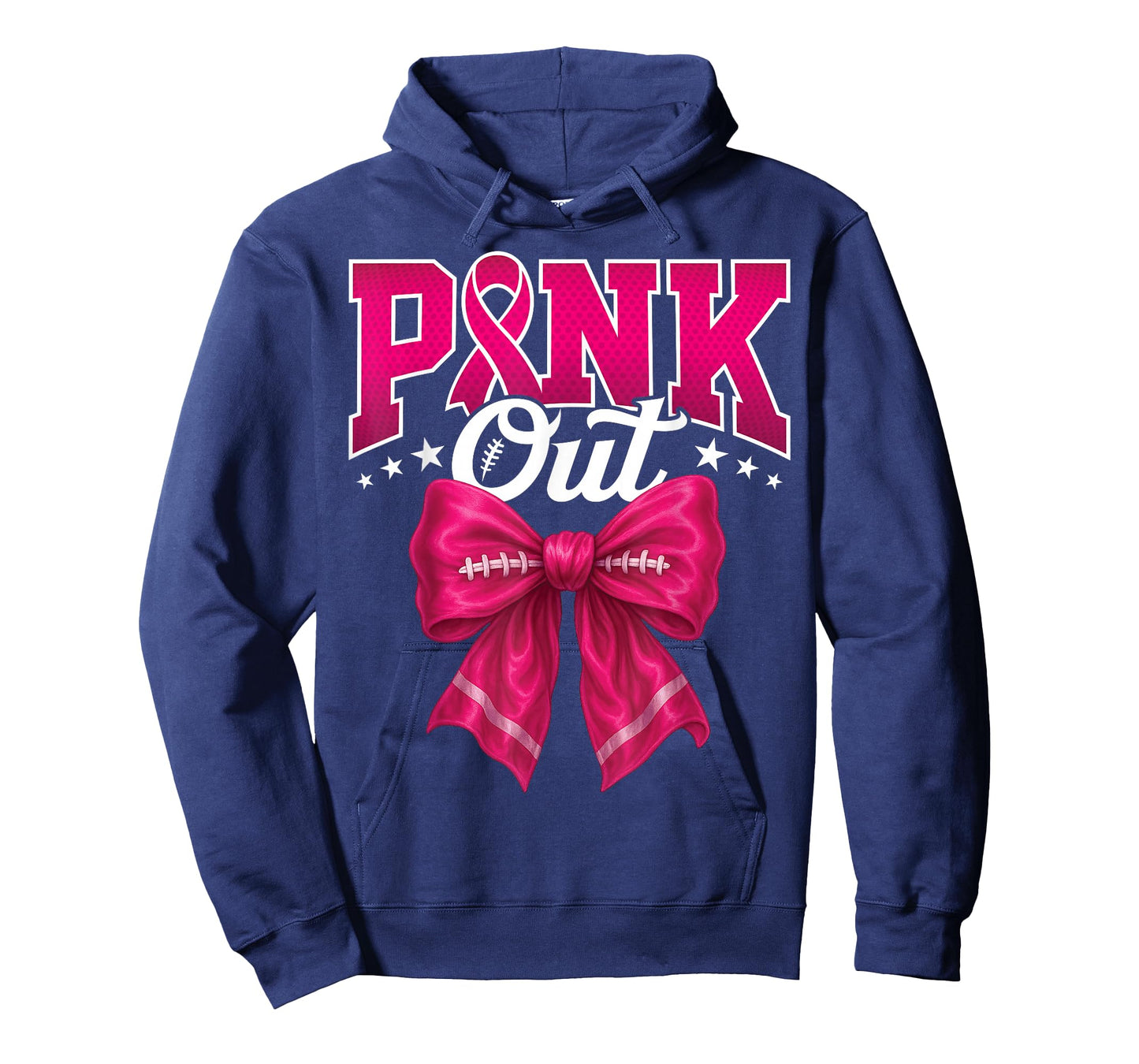 Pink Out Football Breast Cancer Awareness Women Men Kids T-Shirt
