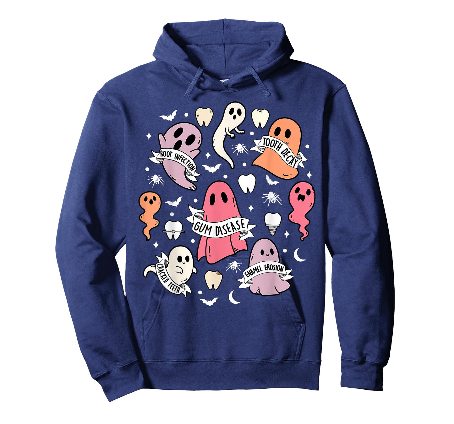 Dentist Ghost Spooky Halloween Dental Hygienist Assistant T-Shirt