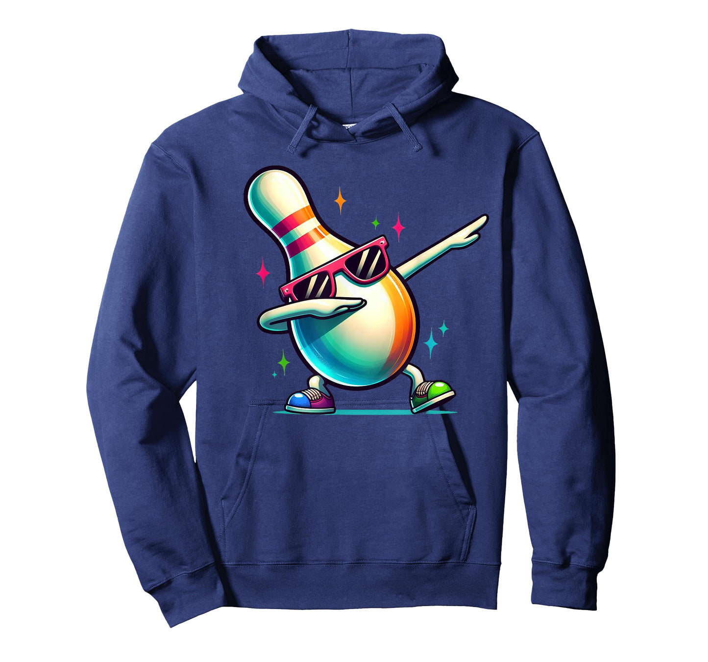 Bowling Pin Dabbing Sunglasses Bowler Player Kids Boys Men T-Shirt