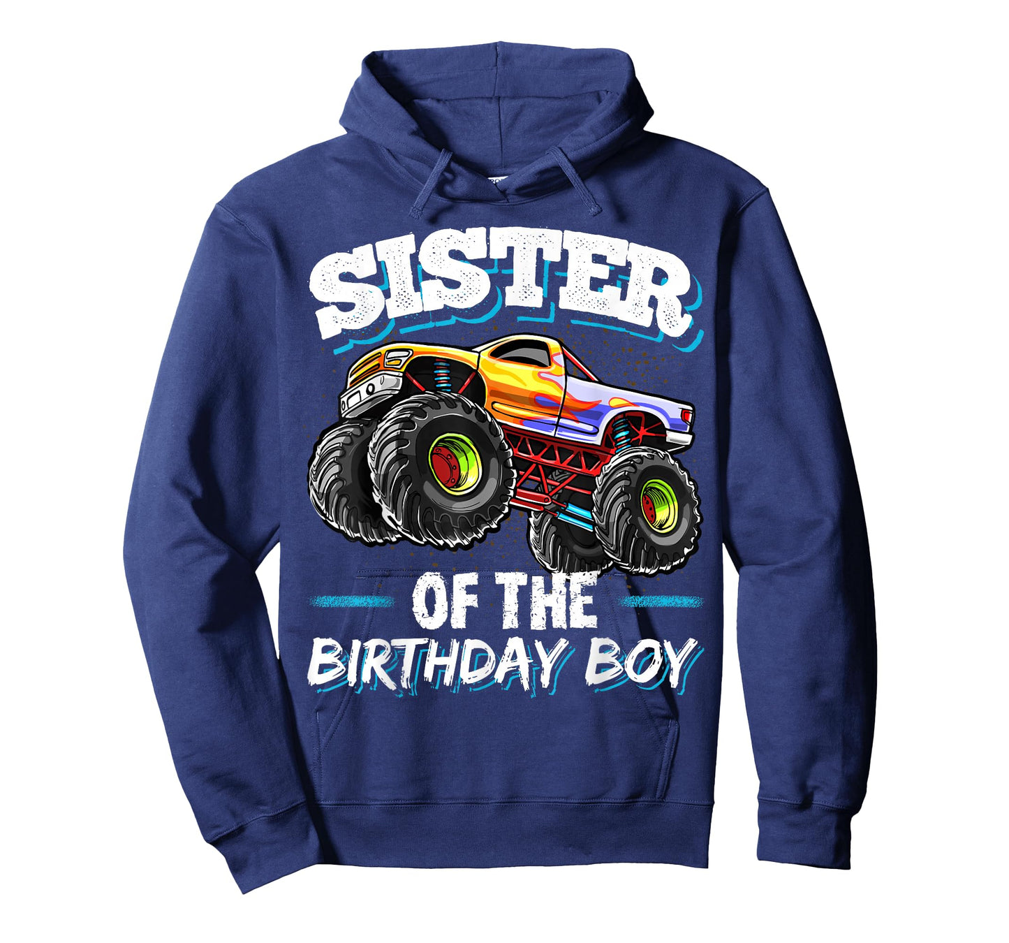 Sister of the Birthday Boy Monster Truck Birthday Party T-Shirt