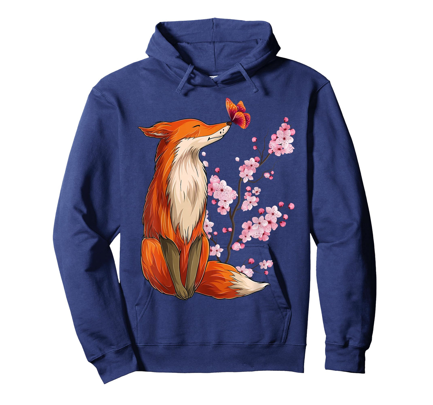 Japanese Fox Cherry Blossom Flower Sakura Trees Kawaii T-Shirt