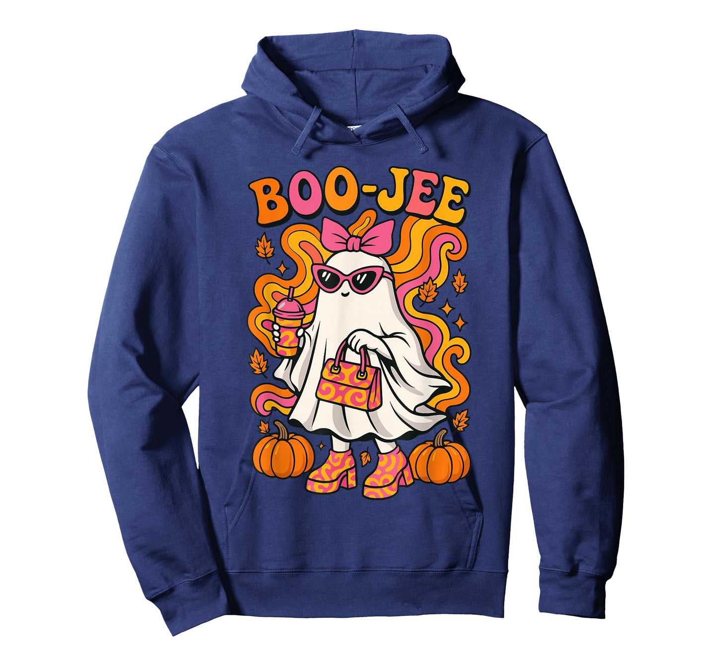 Boojee Halloween Shirt For Women, Cute Ghost Spooky Season T-Shirt