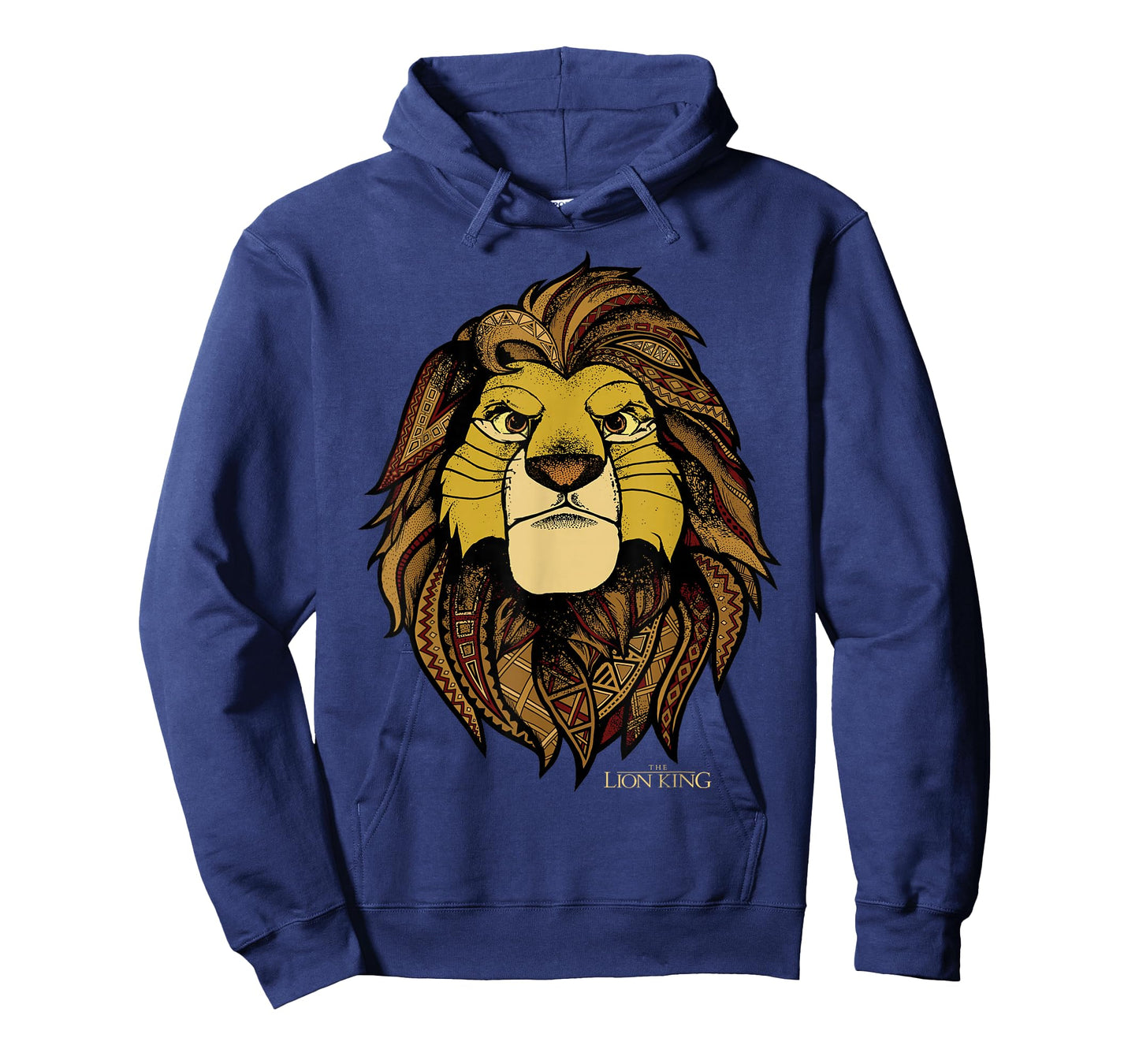 Disney The Lion King Simba Tribal King Distressed Portrait T-Shirt