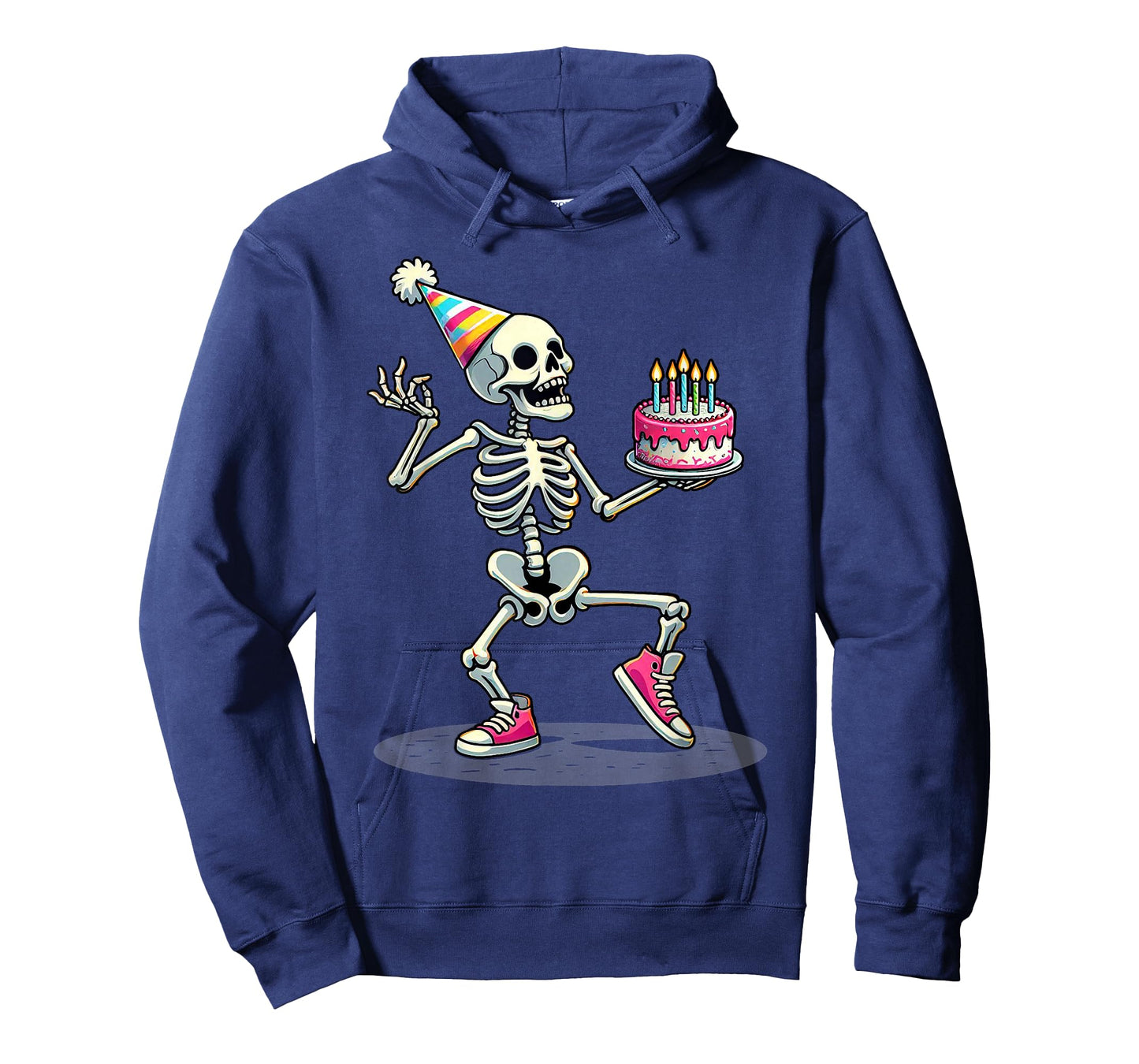 Funny Halloween Birthday Party Halloween Skeleton Birthday T-Shirt