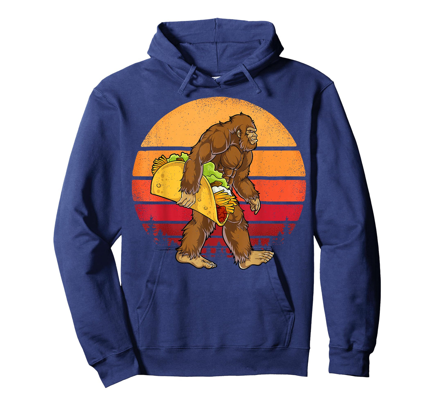 Bigfoot Carrying Taco Funny Cinco de Mayo Boys Men Sasquatch T-Shirt
