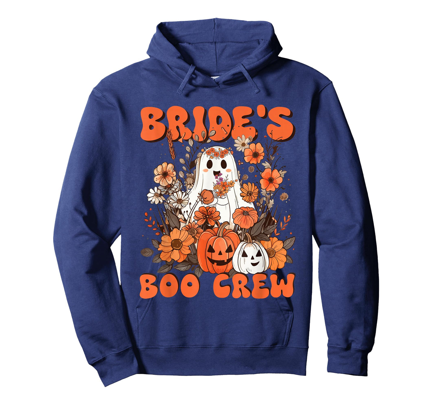 Bride's Boo Crew Floral Ghost Bachelorette Wedding Halloween T-Shirt
