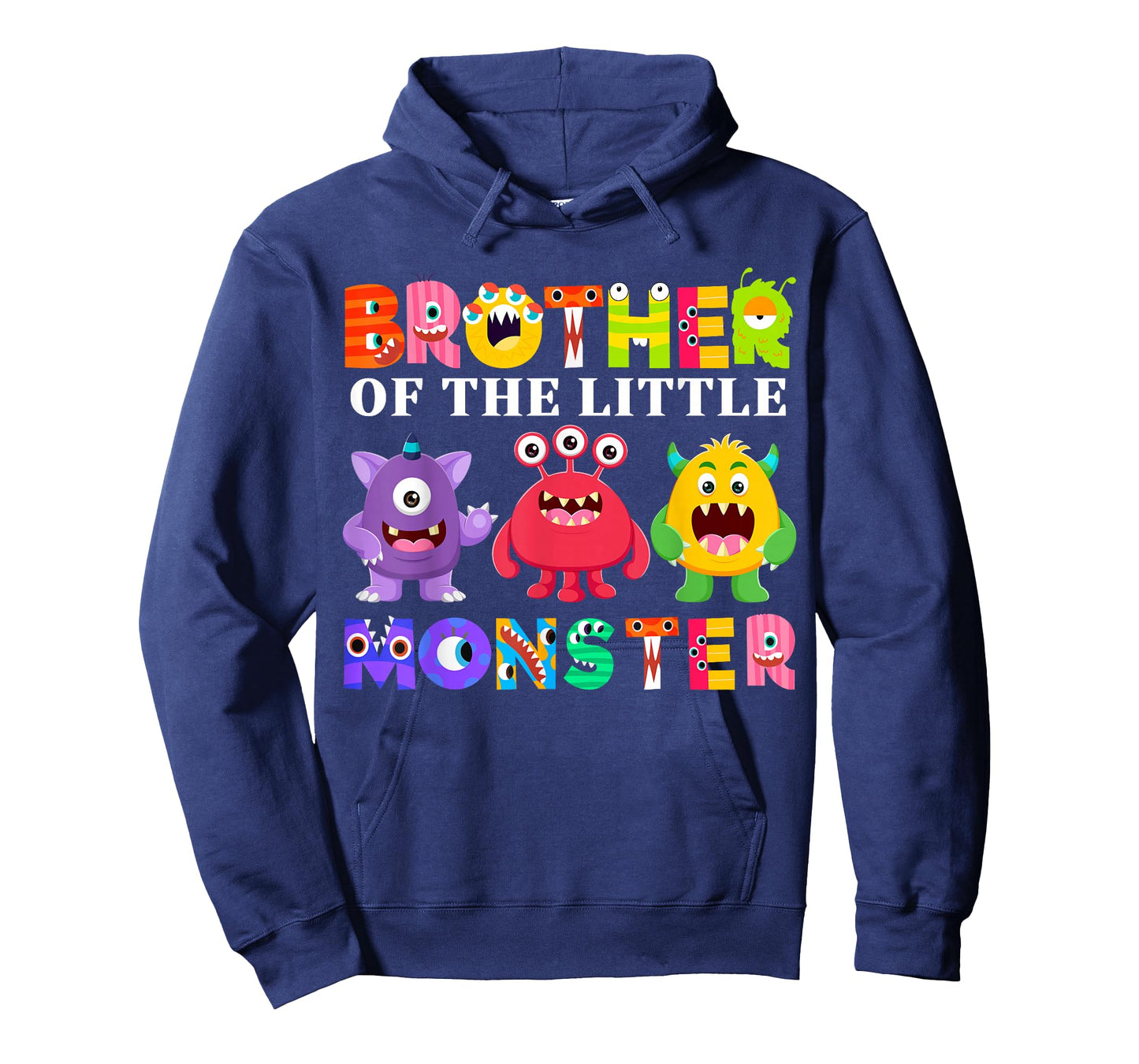 Brother Of The Little Monster Birthday Party Family Monster T-Shirt