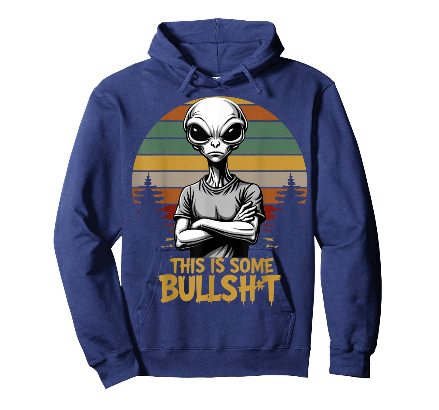 This is Some Bullsht Resident Funny Swearing Alien Science T-Shirt