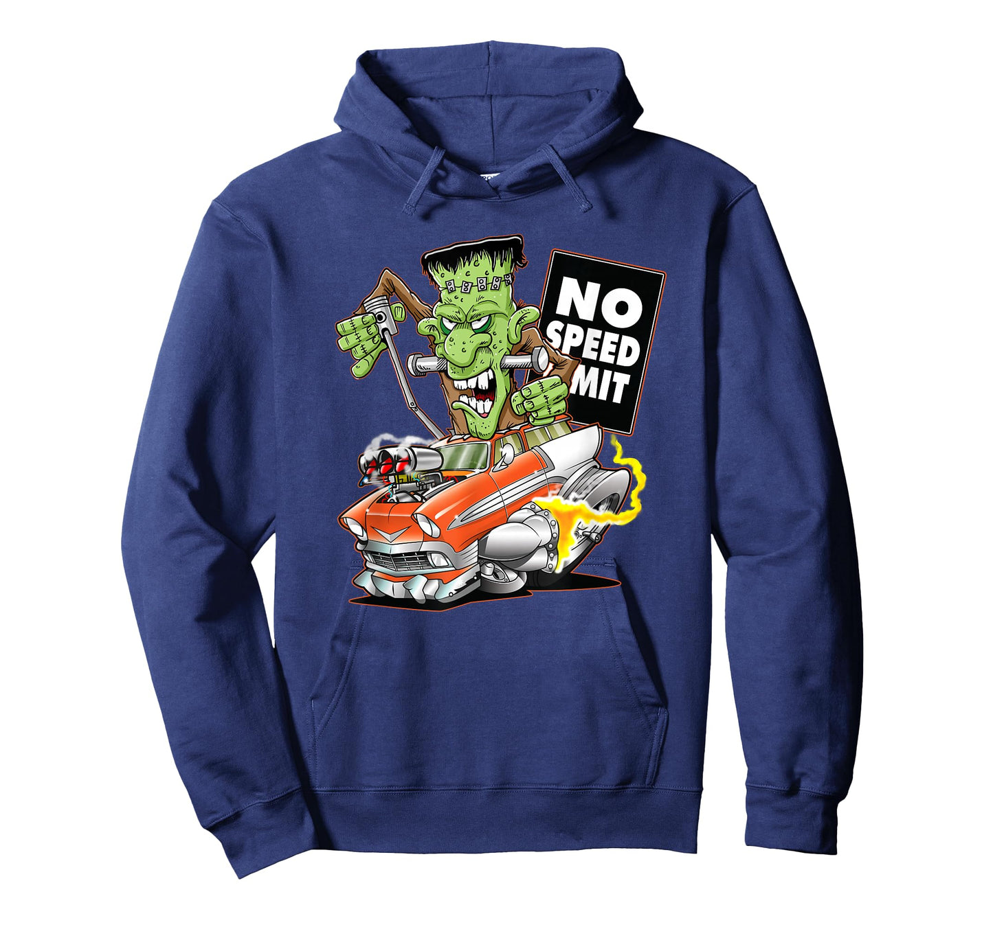 1956 Funny Cartoon Hot Rod Monster Vintage Car T-Shirt