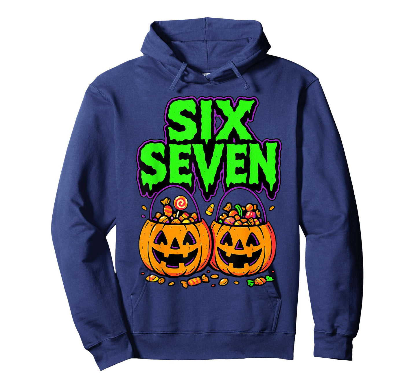Six Seven Halloween 6-7 Funny Teen Slang Fall Rizz Kids Fun T-Shirt