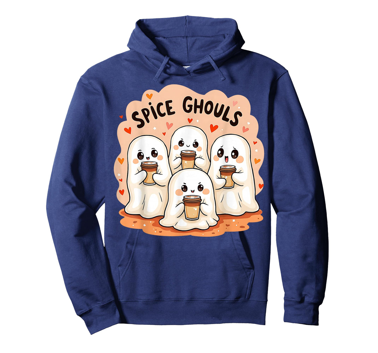 Spice Ghouls Funny Halloween Ghost Pumpkin Women Graphic T-Shirt