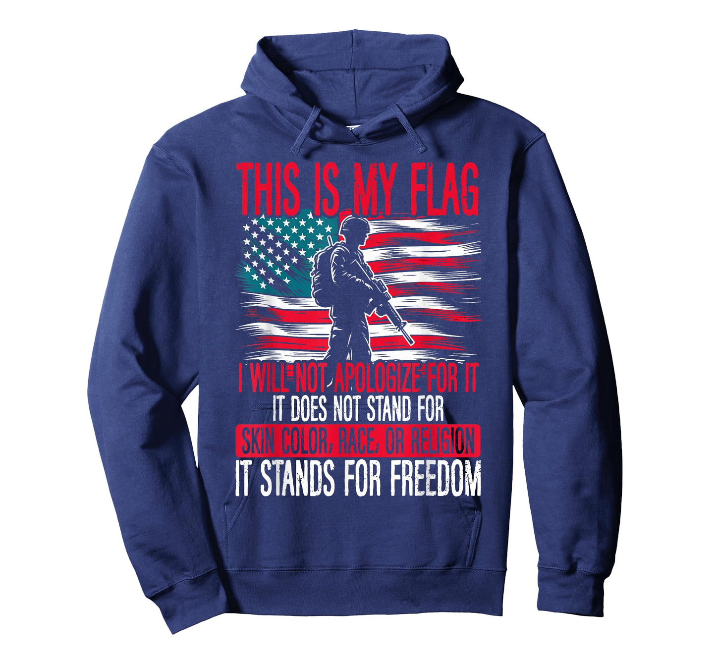 This Is My Flag Veteran USA America It Stands For Freedom T-Shirt