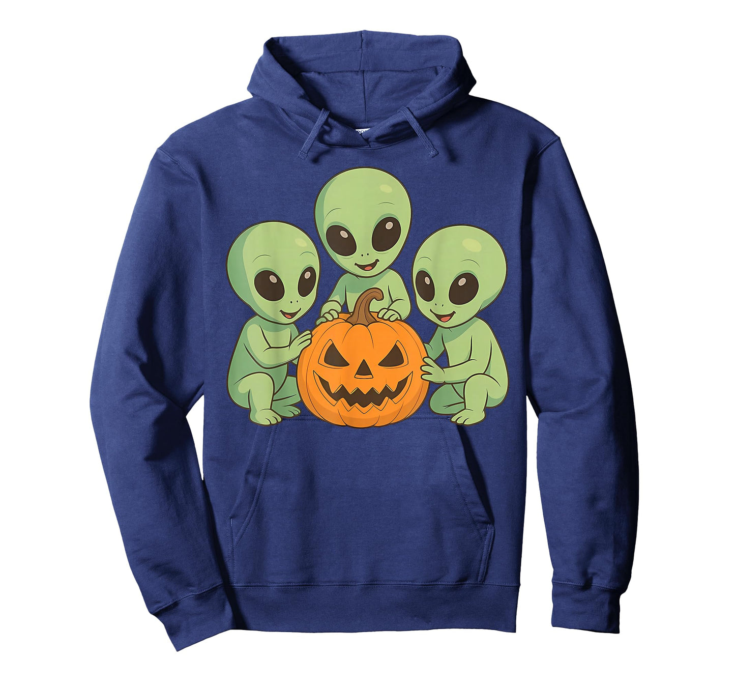 UFO Alien Spooky Pumpkin Trick Or Treat Space Halloween T-Shirt