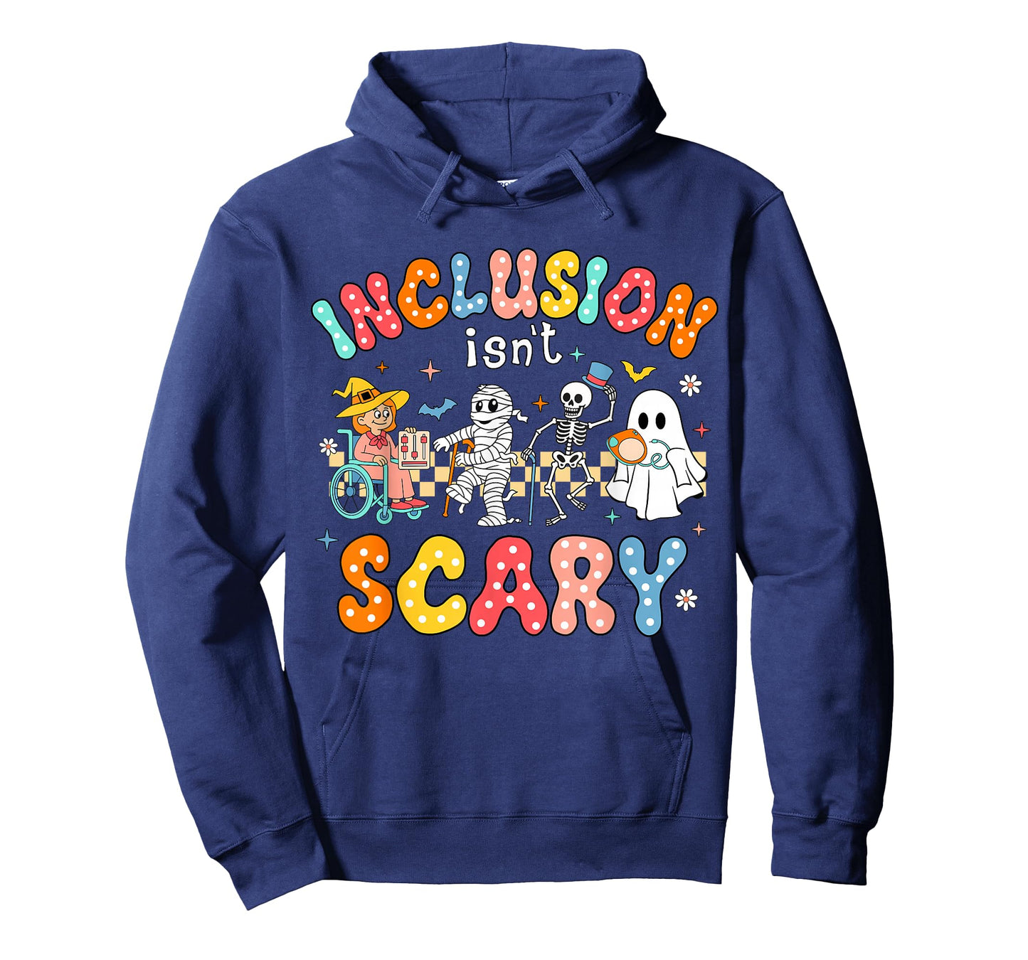Inclusion Isn't Scary Ghost Mummy Halloween SLP Sped Teacher T-Shirt