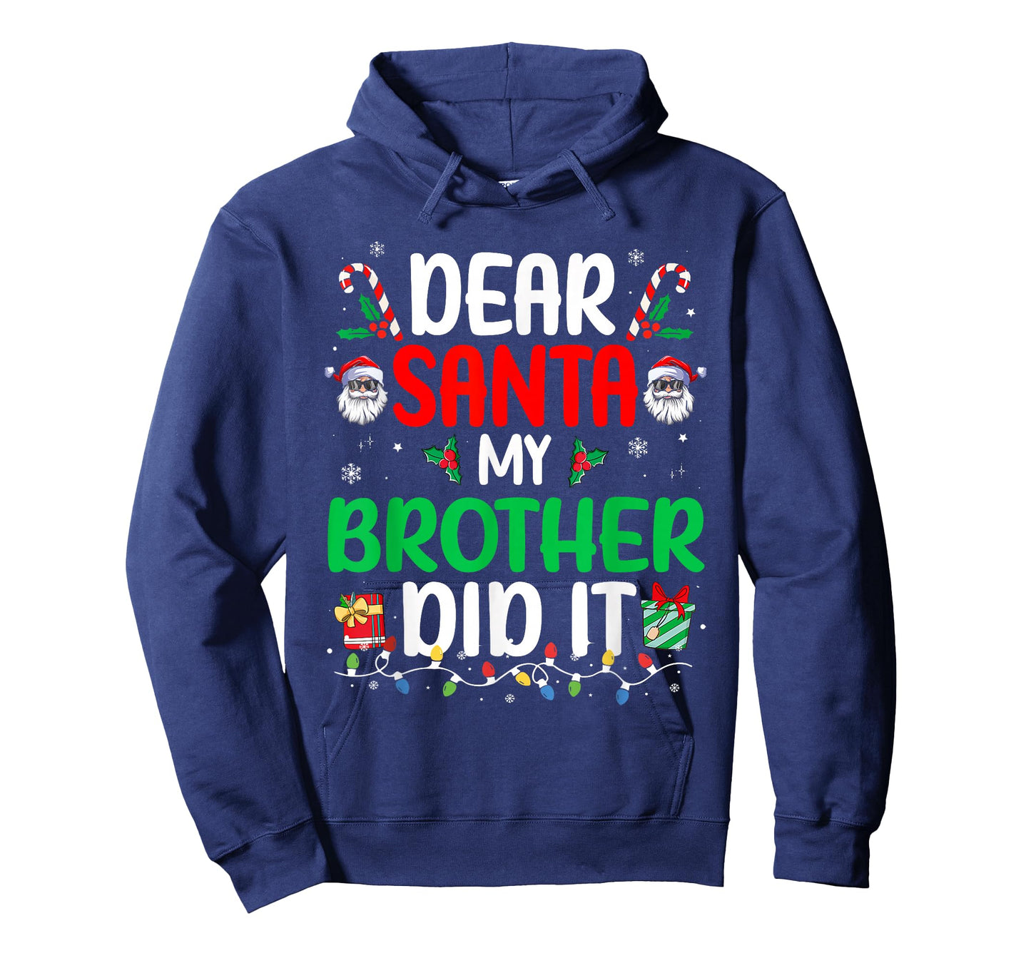 Dear Santa My Brother Did It Funny Christmas Boys Girls Kids T-Shirt