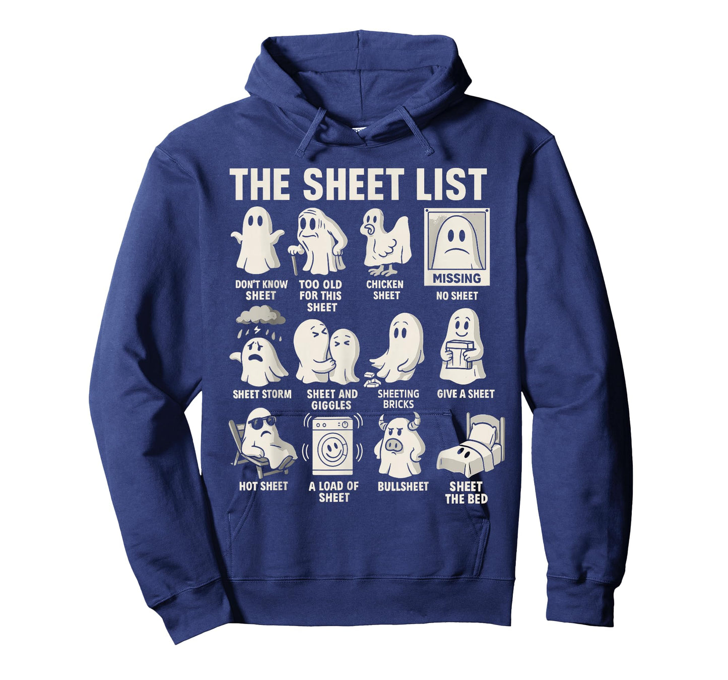Ghost Halloween Costume, The Sheet List Shirt Funny Boo T-Shirt