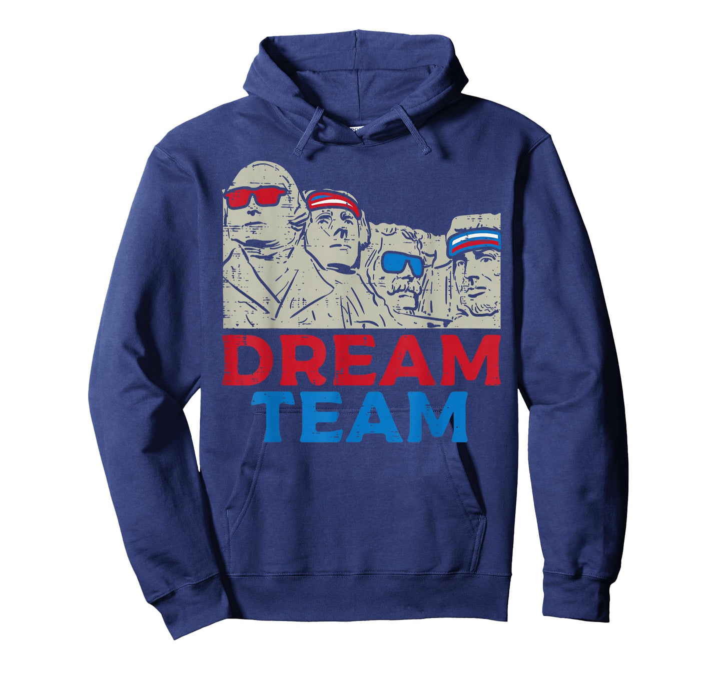 Dream Team Presidents Mount Rushmore Funny 4th of July T-Shirt