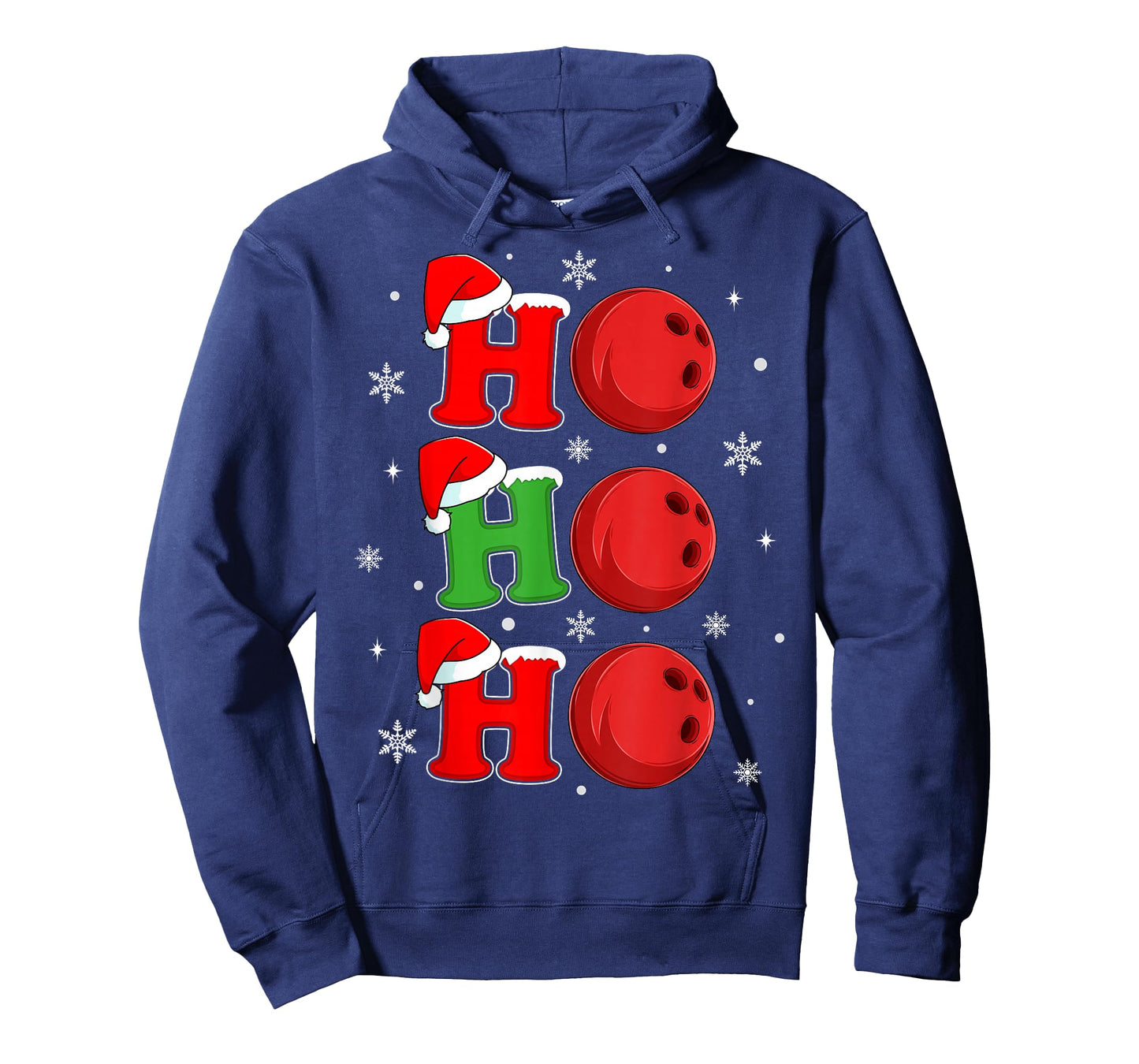 Ho Ho Ho Santa Bowling Ball Christmas Sports Player Xmas T-Shirt