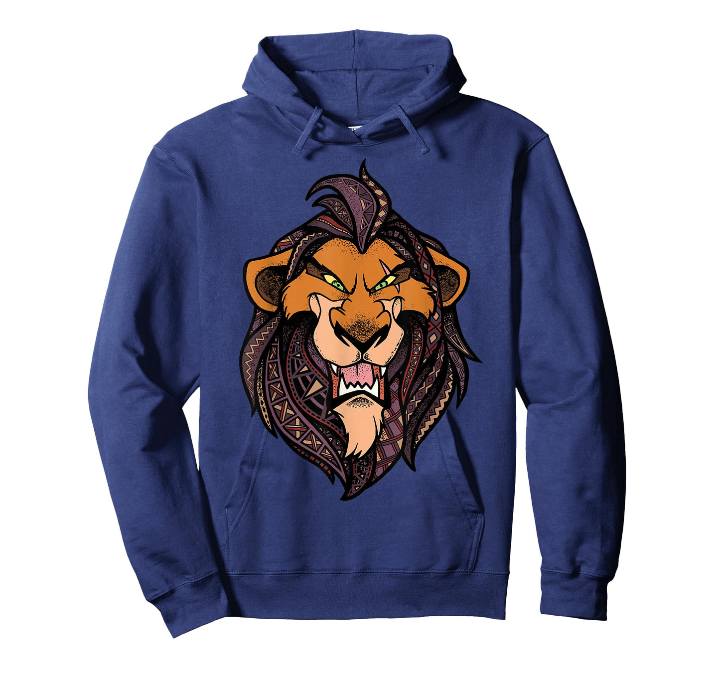 Disney Lion King Scar Geometric Pattern Fill Portrait T-Shirt