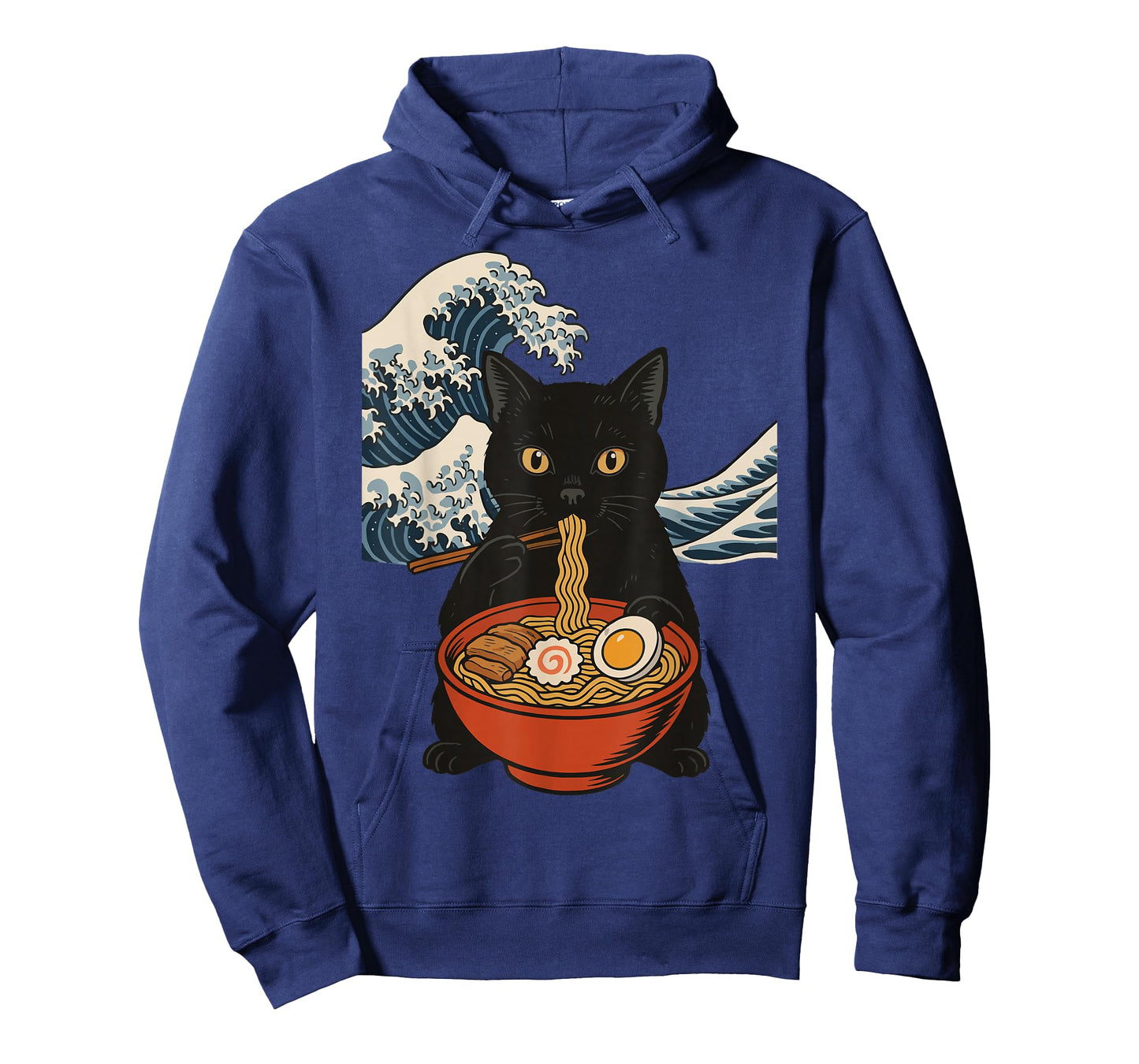 Anime Cat Eating Ramen Retro Kawaii Ramen Cat T-Shirt