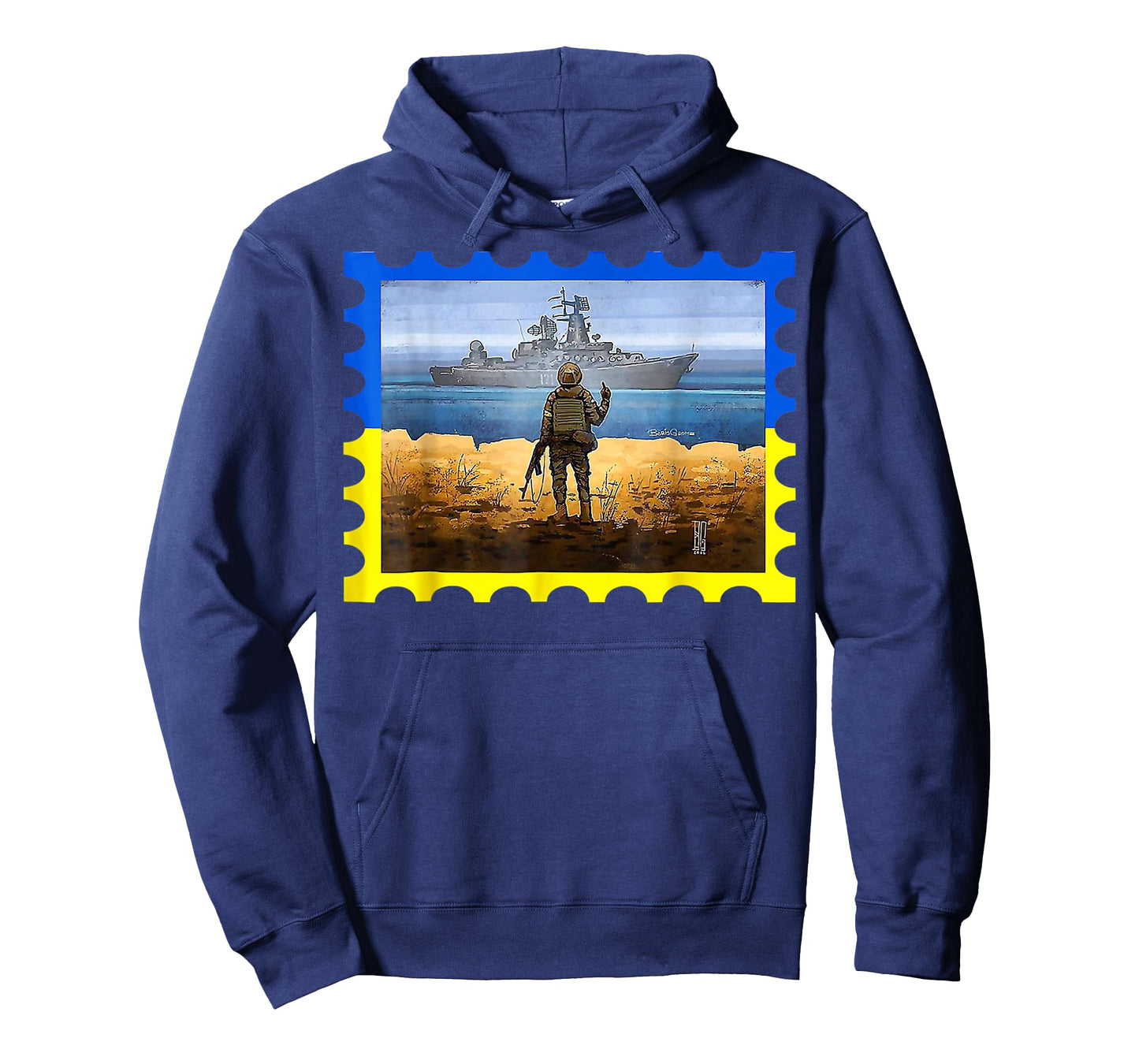 Vintage Ukraine Postage Stamp Flag Pride T-Shirt