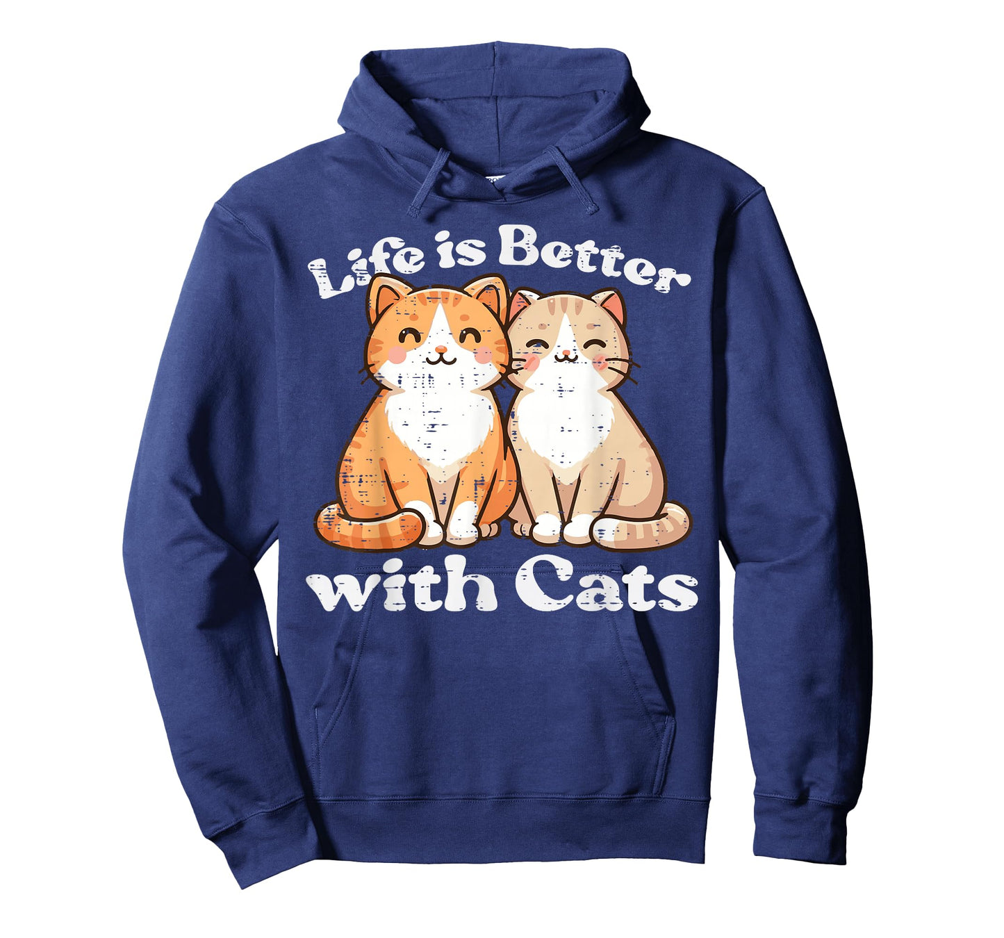 Life Is Better With Cats Cute Kitten Kitty Women Girls Kids T-Shirt