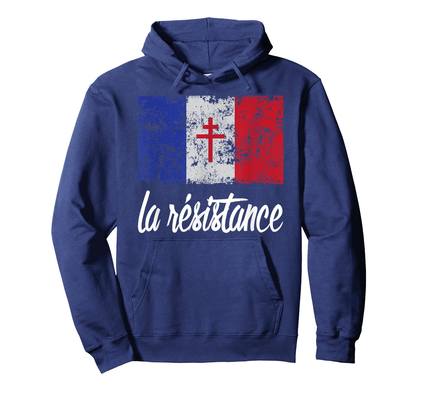 Distressed France Flag La Resistance Proud French T-Shirt T-Shirt