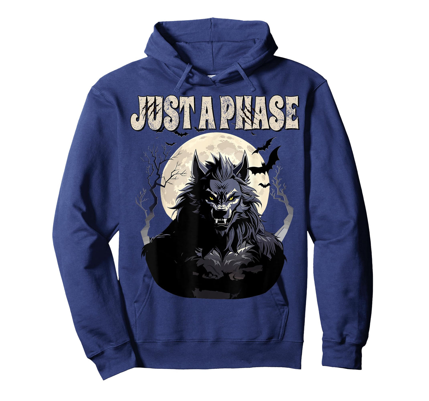 Werewolf Just A Phase Warewolf Lycan Halloween Full Moon Men T-Shirt