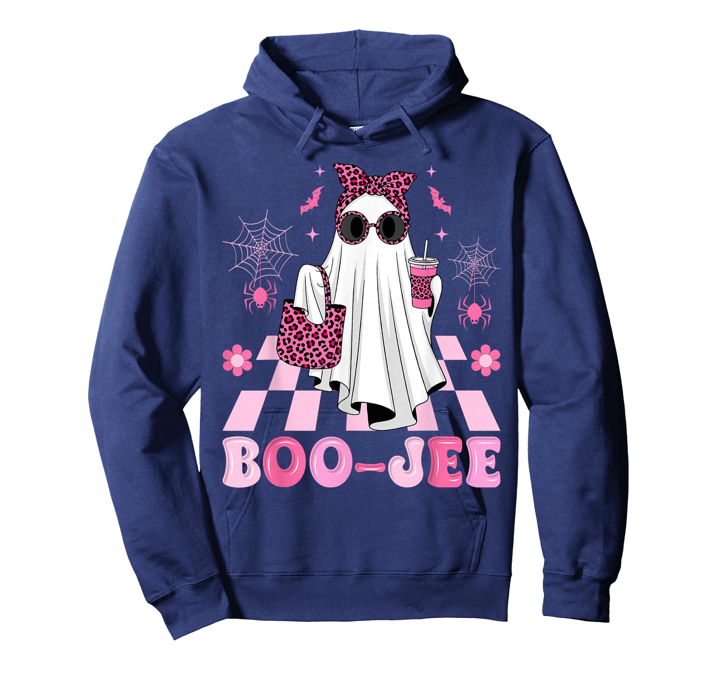 Halloween Boo-JEE Boujee Ghost Coquette Leopard Coffee Women T-Shirt