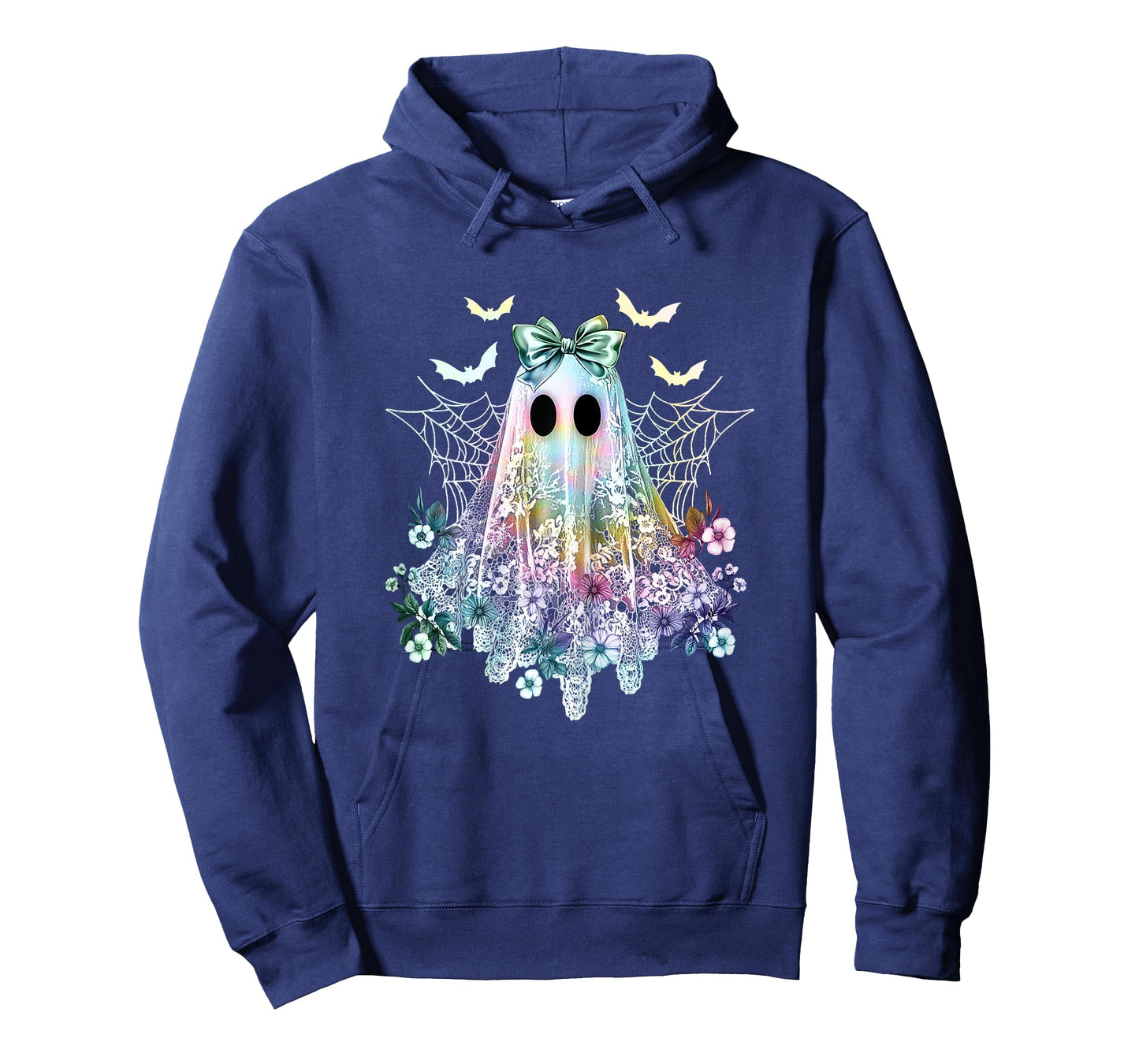 Cute Lace Ghost shirt, Halloween Boo Lace Bow, Halloween T-Shirt