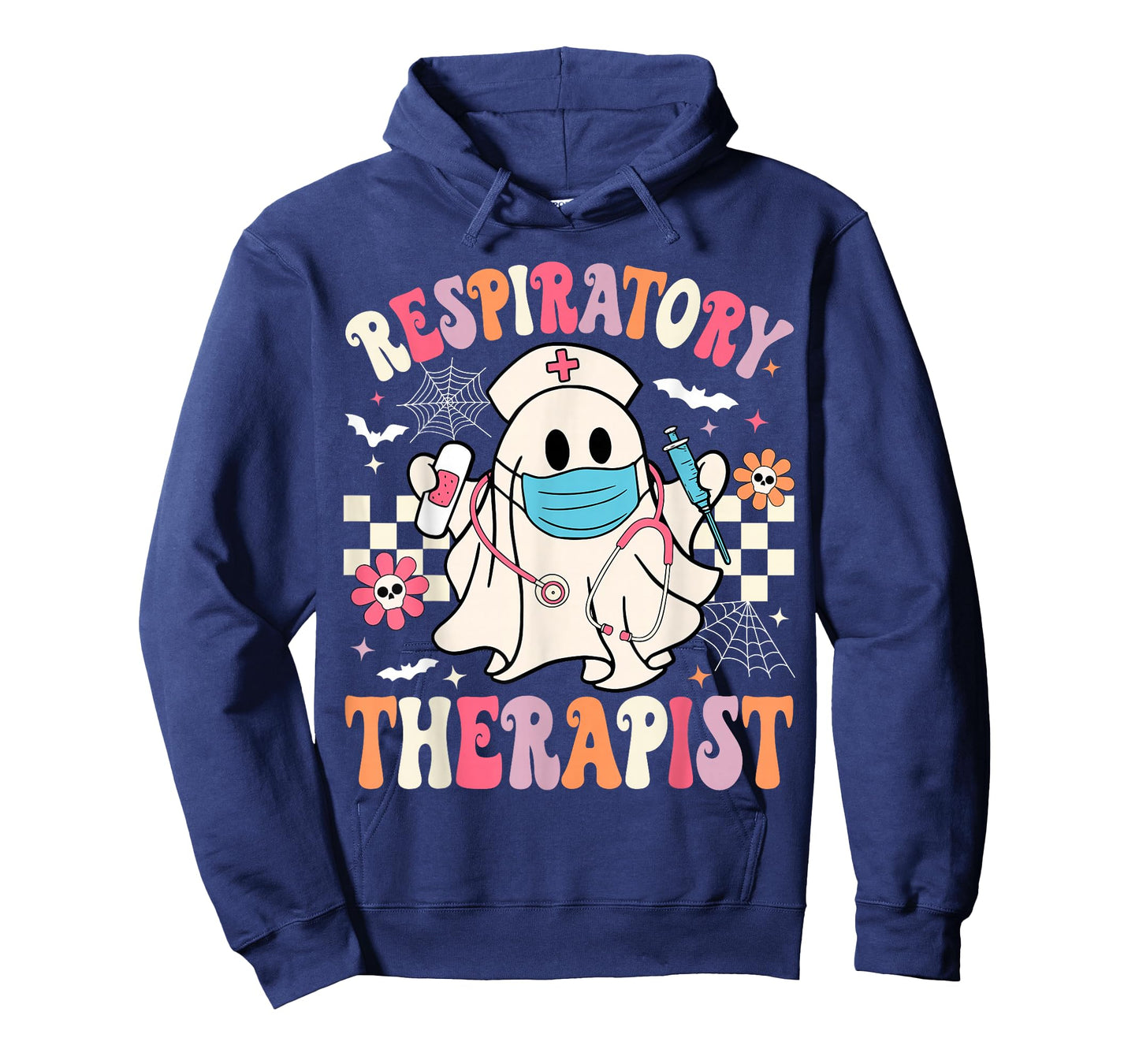 Groovy Spooky Respiratory Therapist Halloween RT Nurse T-Shirt