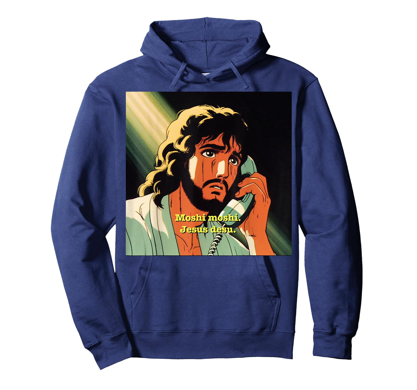 Funny Jesus Meme - Christian Anime Moshi Moshi T-Shirt