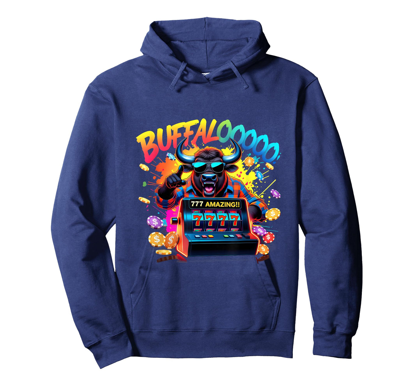 Lucky Buffalo Casino Slot Machine BUFFALOOOOO Gambling T-Shirt